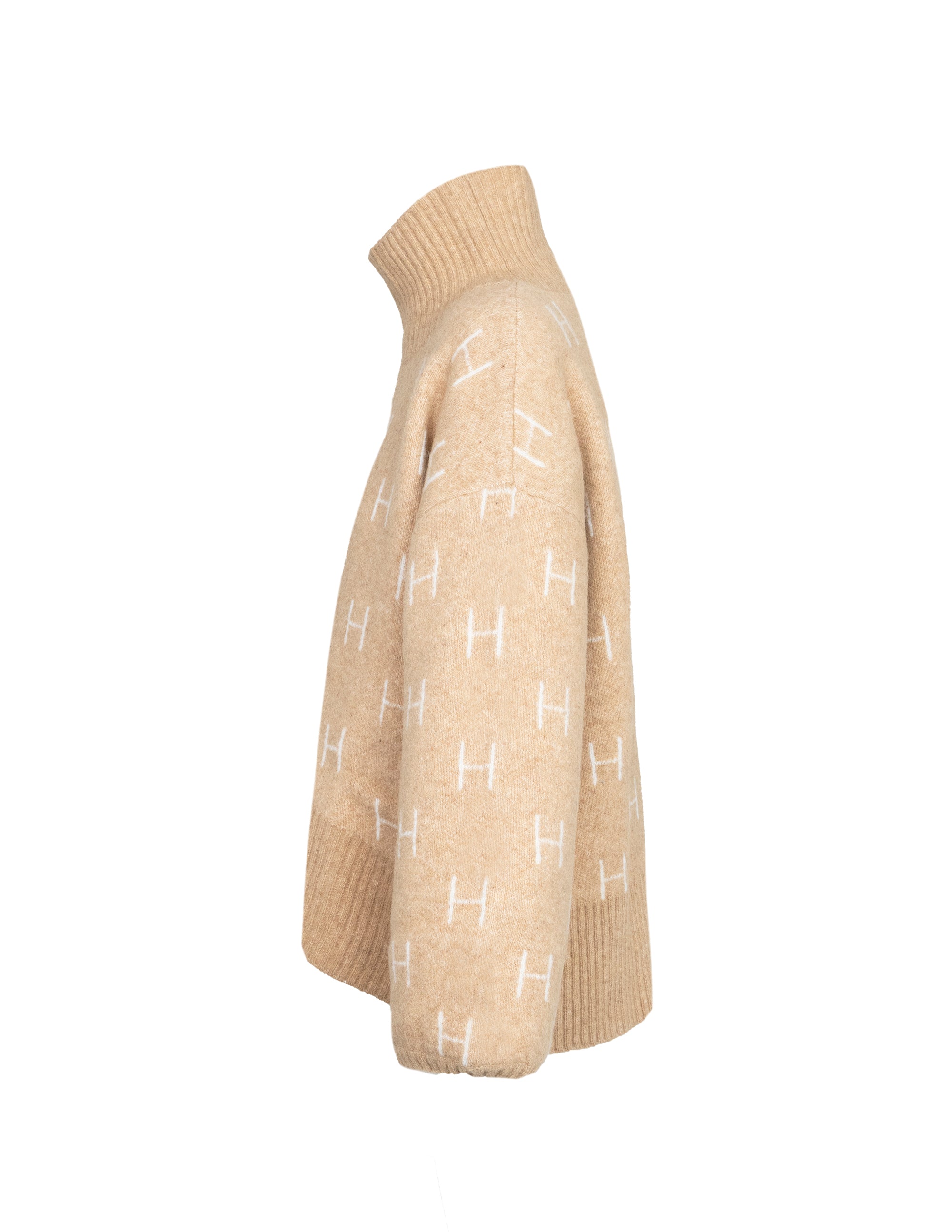 FAM Sweater Short in Light Beige Sweater Hést