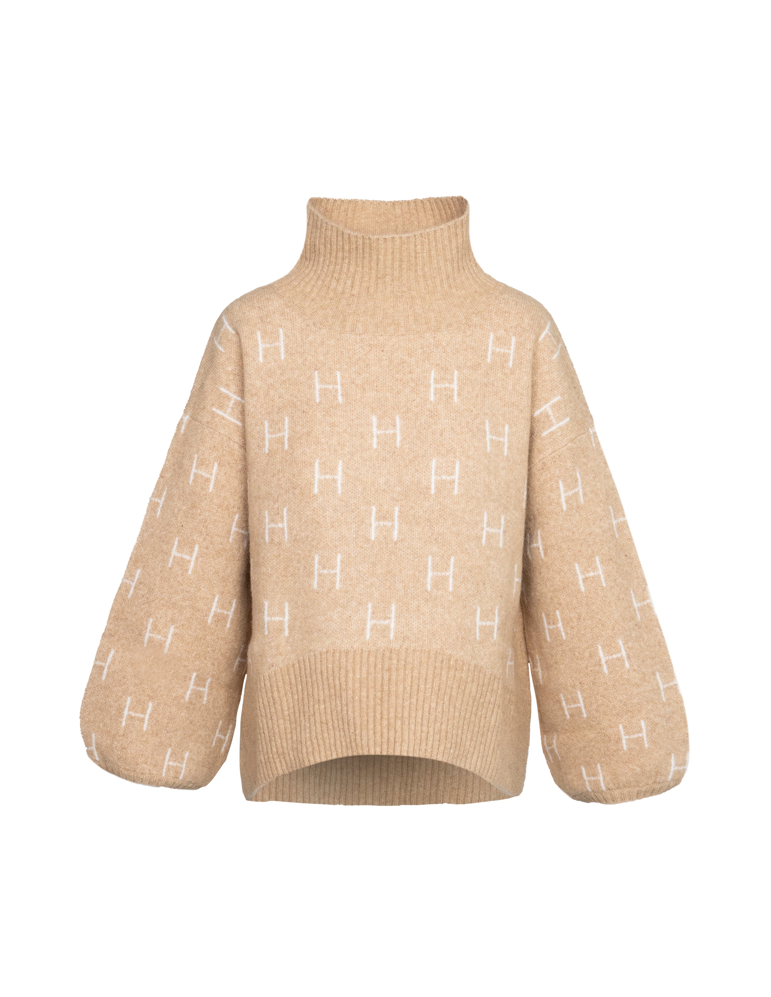 FAM Sweater Short in Light Beige Sweater Hést