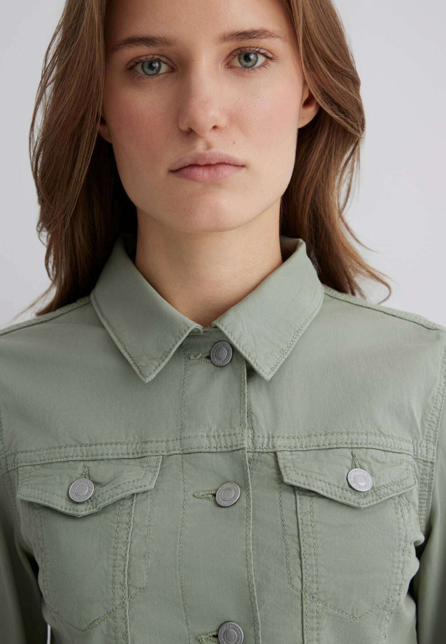 Daisy in Lily Pad Twill Jackets Mavi