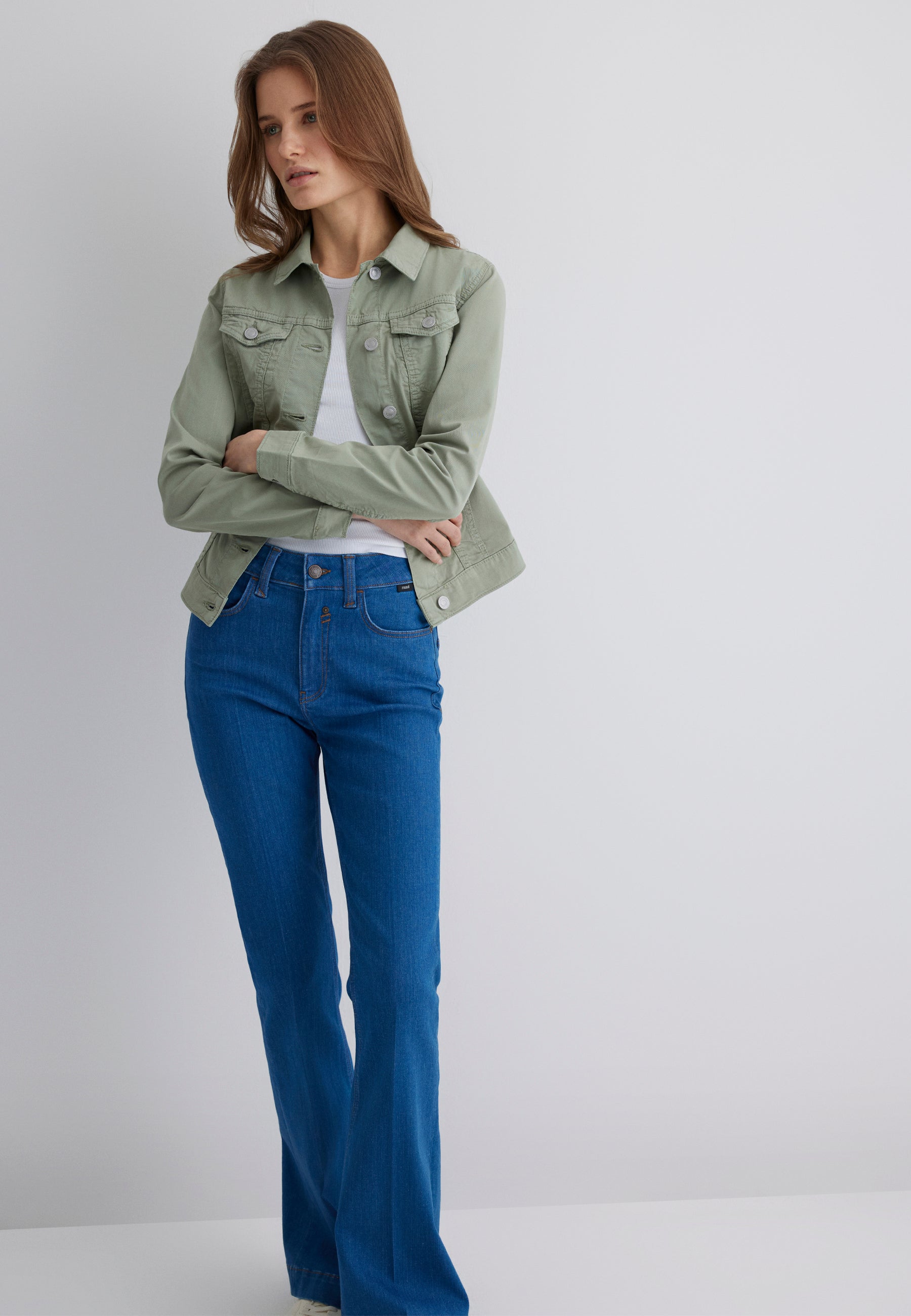 Daisy in Lily Pad Twill Jackets Mavi