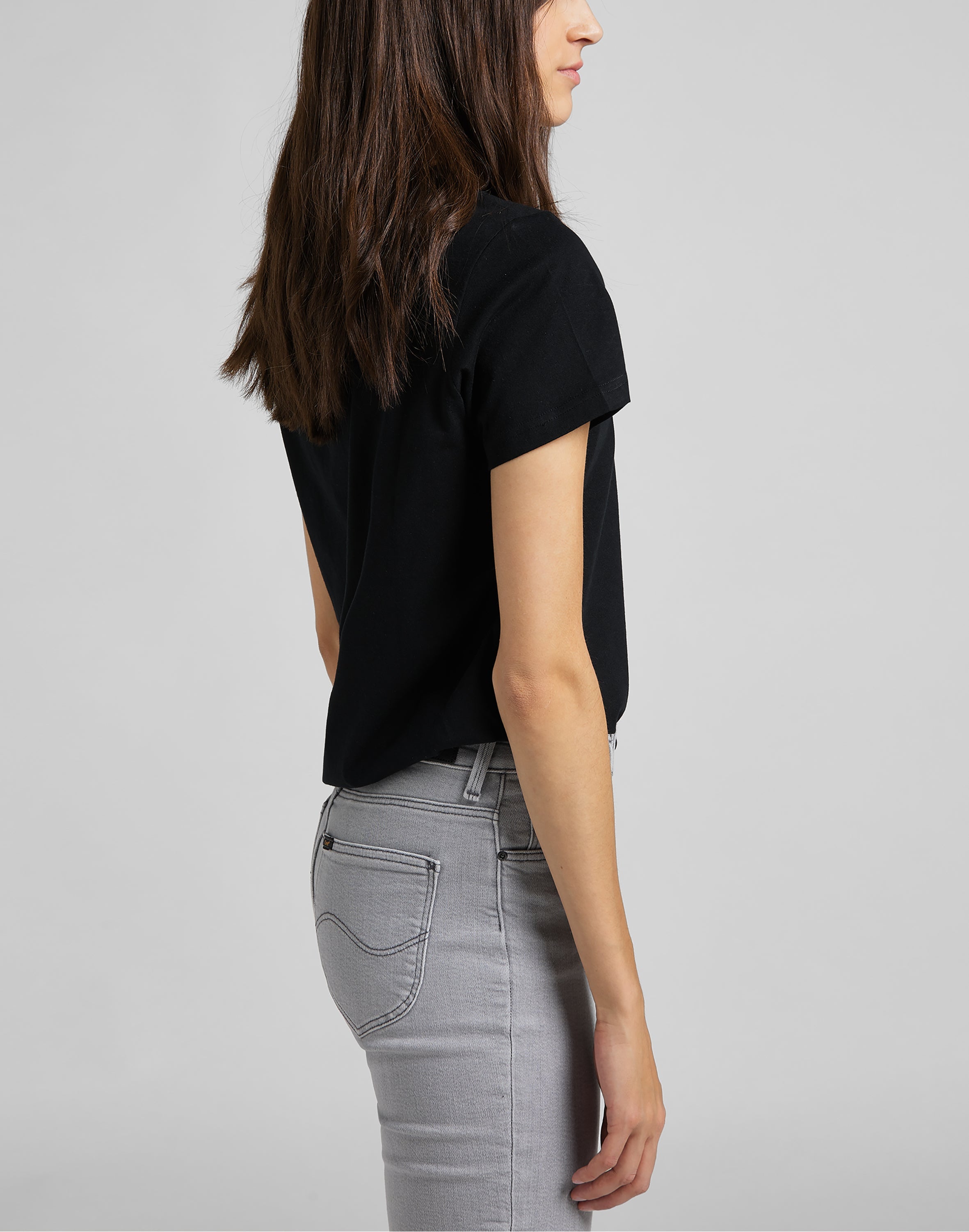 Logo Tee in Black T-Shirts Lee