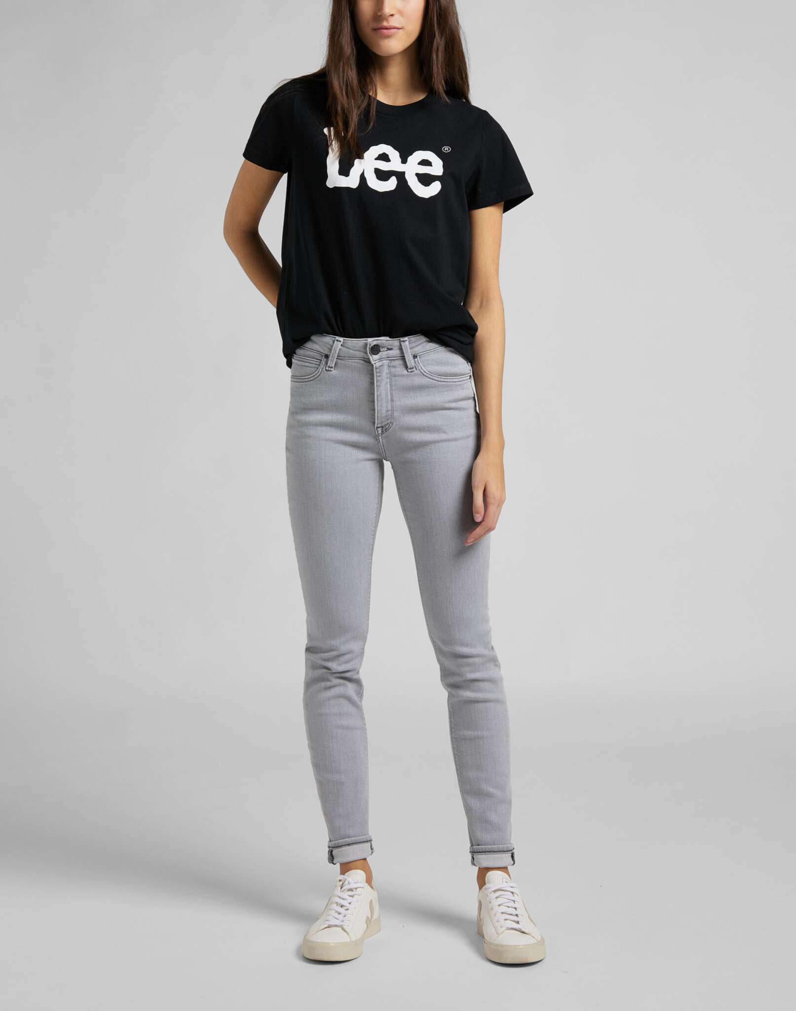Logo Tee in Black T-Shirts Lee