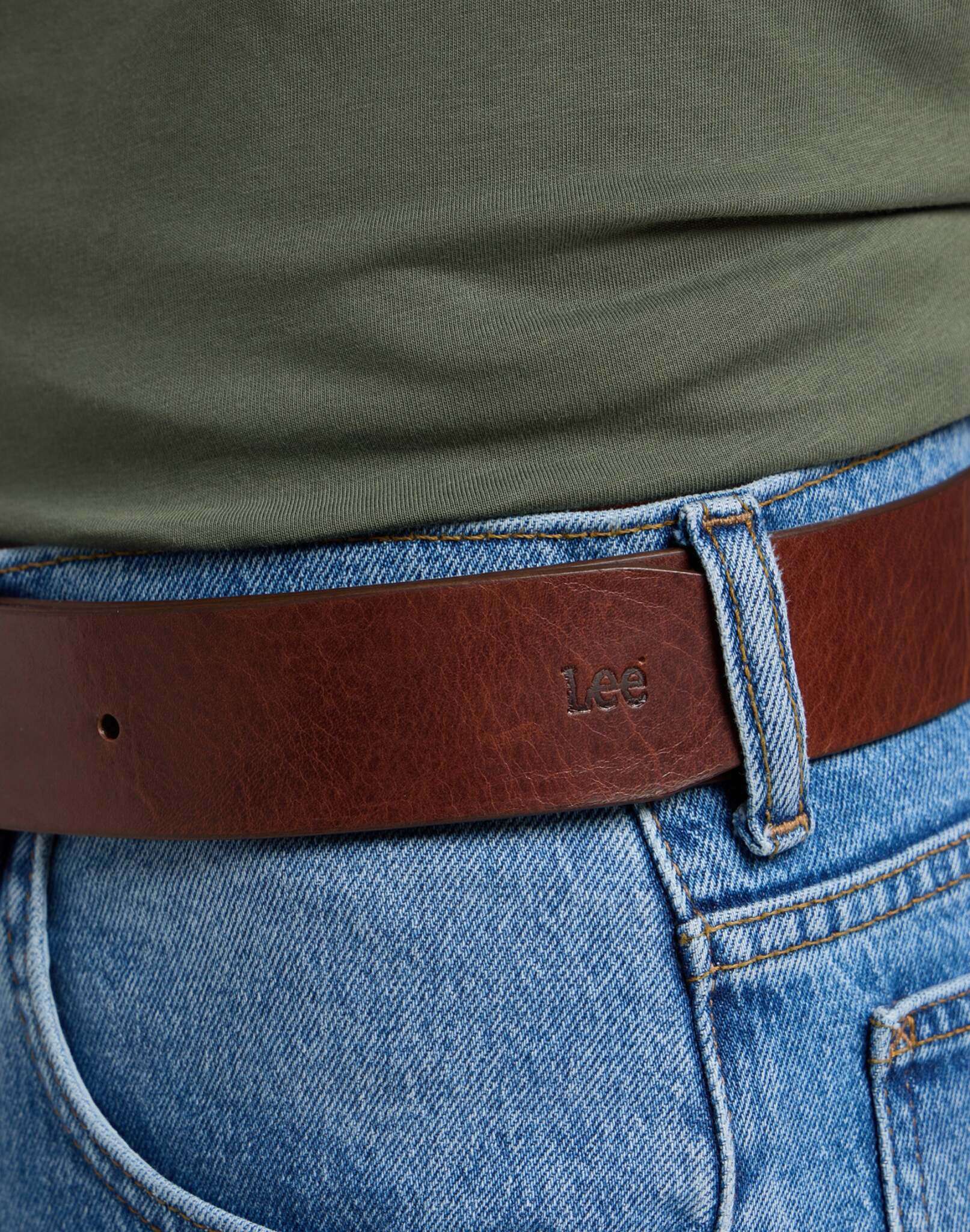 Lee Belt in Dark Brown Belt Lee