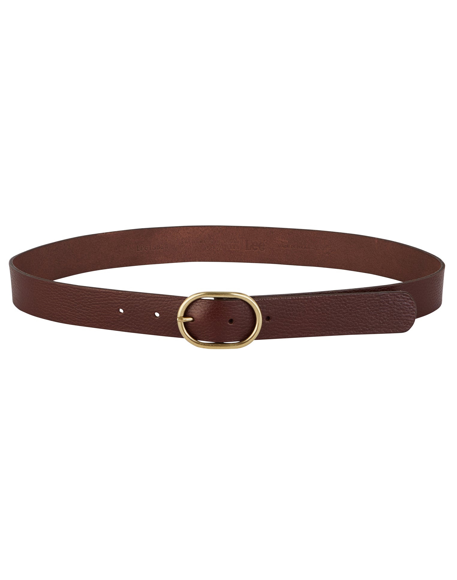Wide Leather Belt in Dark Brown Belt Lee
