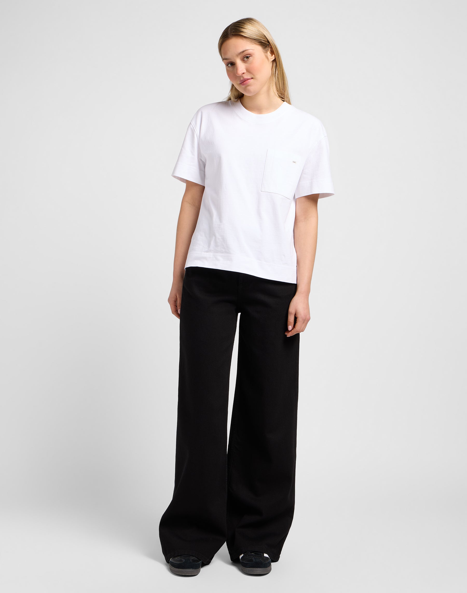 Stella A Line in Clean Black Jeans Lee