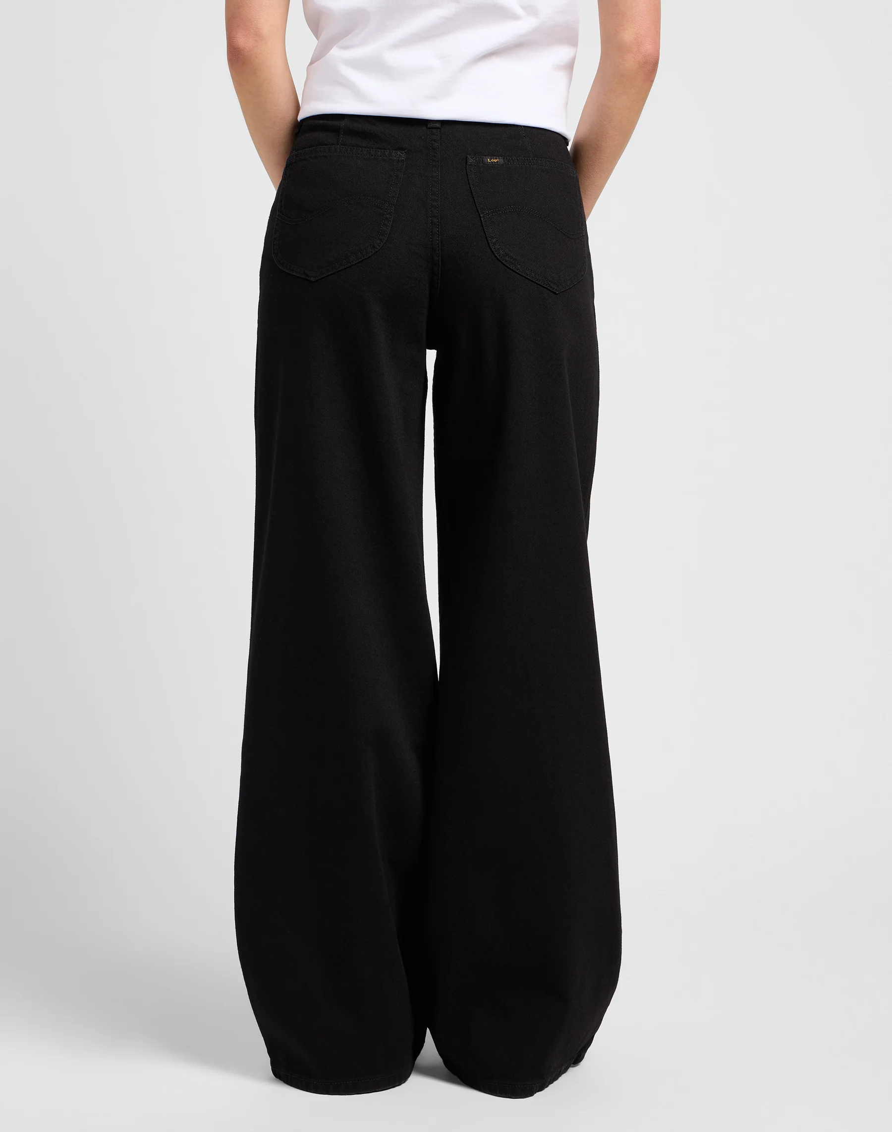 Stella A Line in Clean Black Jeans Lee