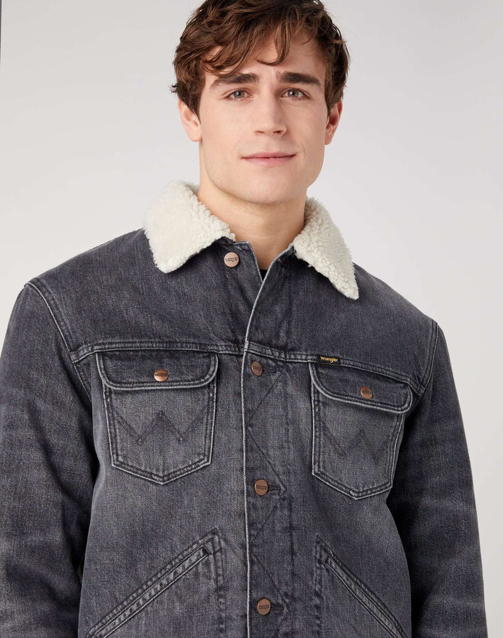 124MJ Sherpa in Trouble Maker Jackets Wrangler