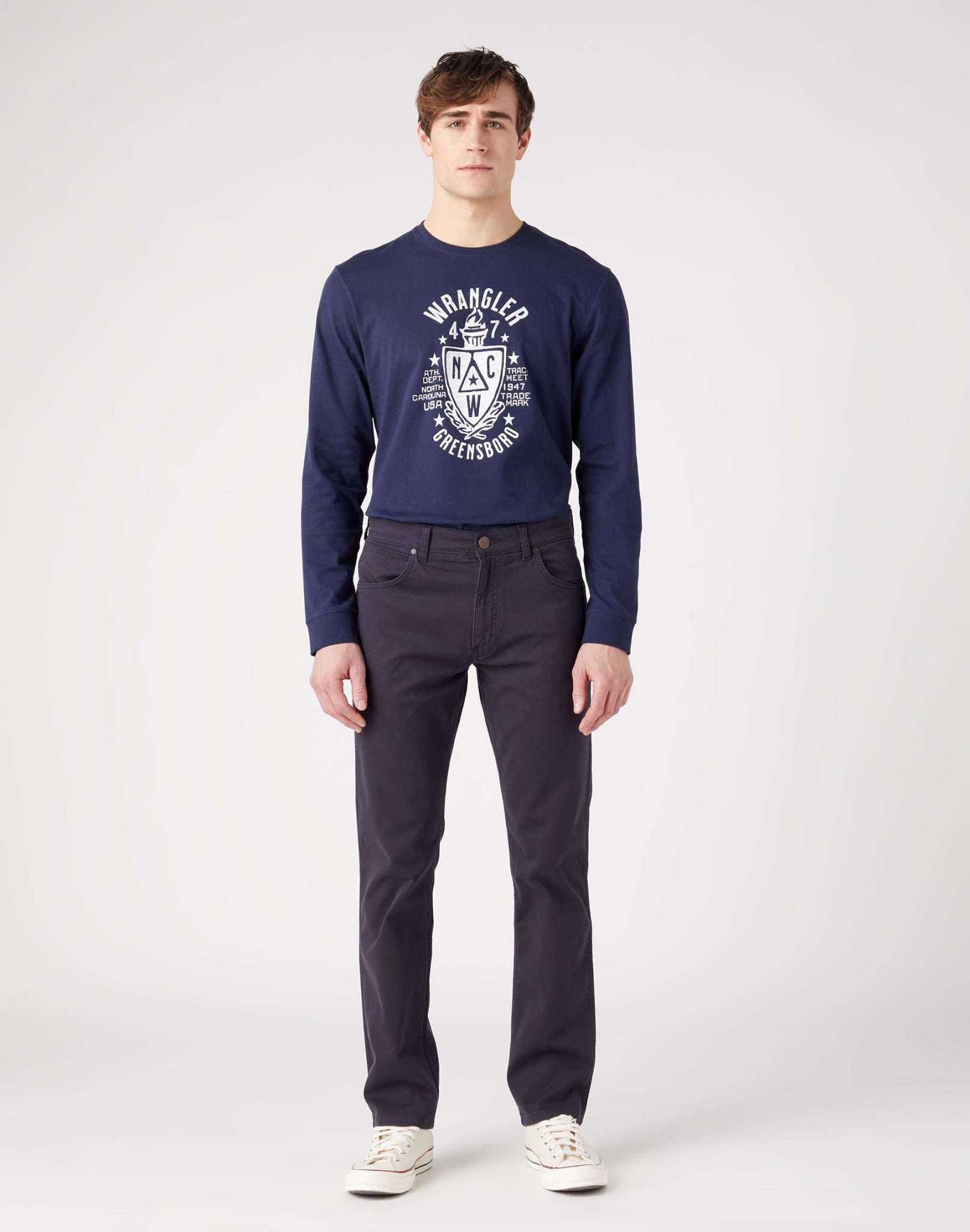 Greensboro in Dark Navy Pants Wrangler