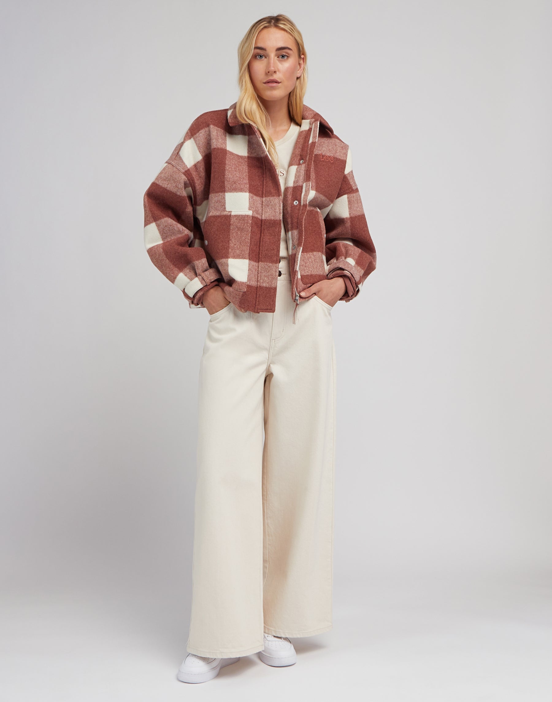 Wool Jacket in Ruby Cocoa Jackets Lee