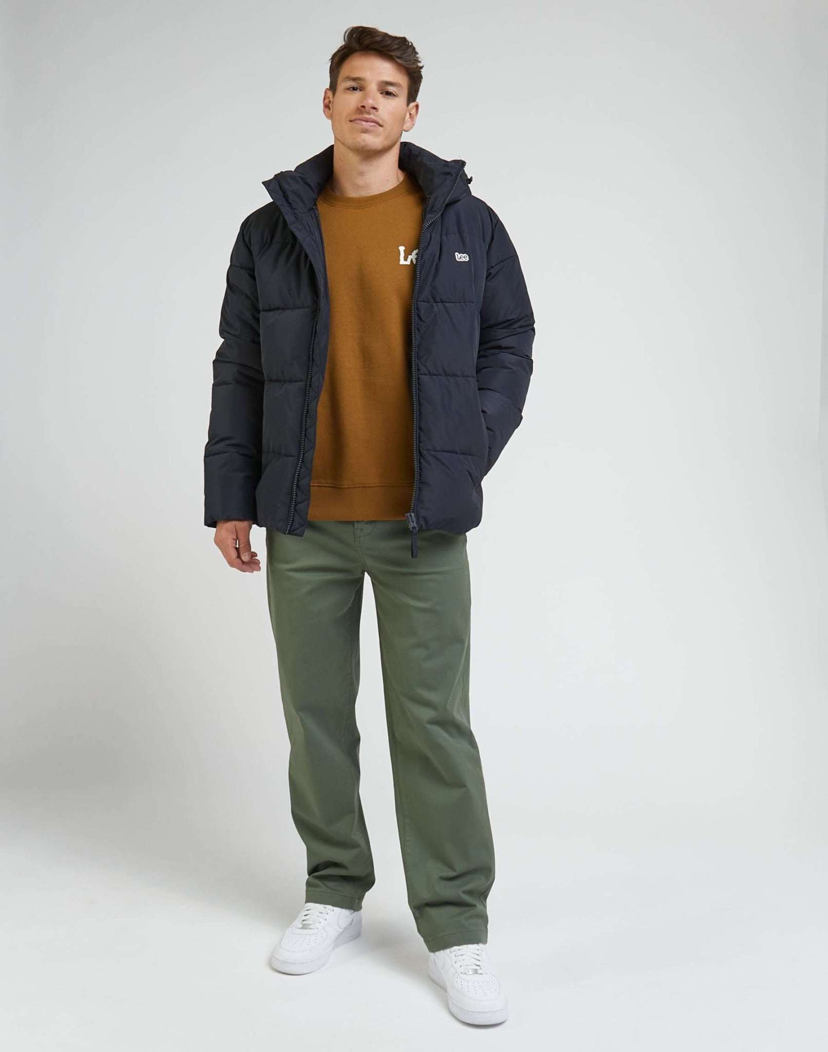 Puffer Jacket in Black Jackets Lee