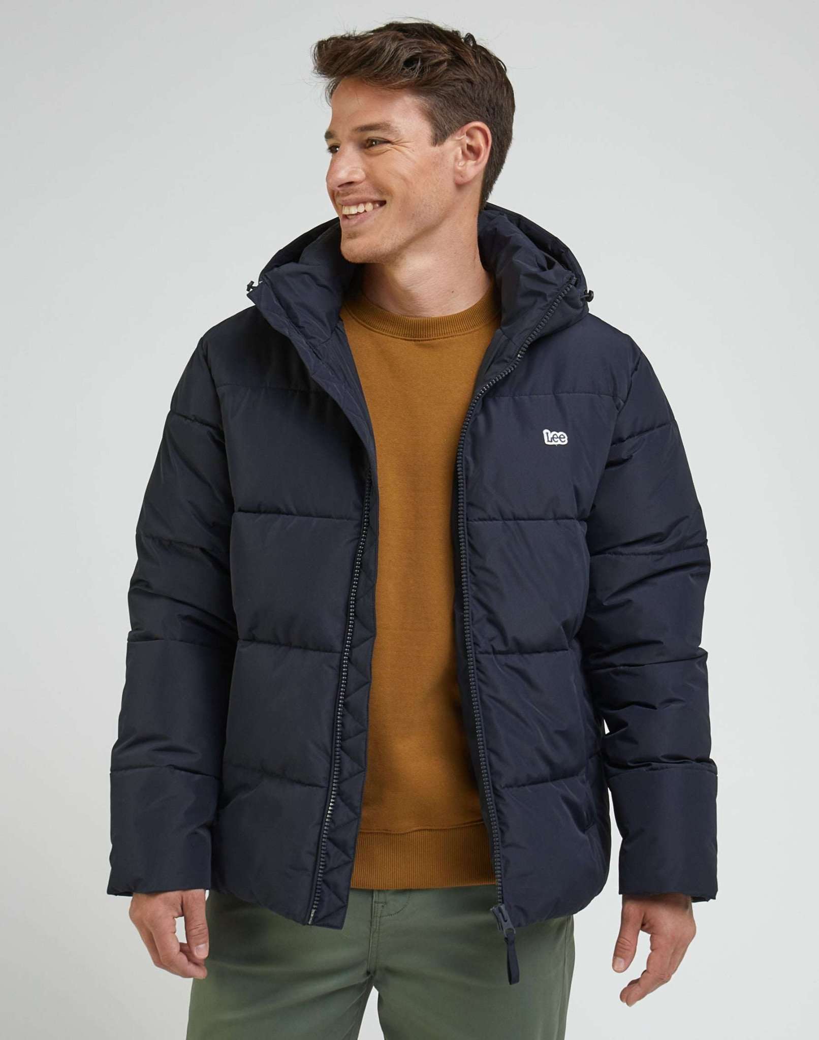 Puffer Jacket in Black Jackets Lee
