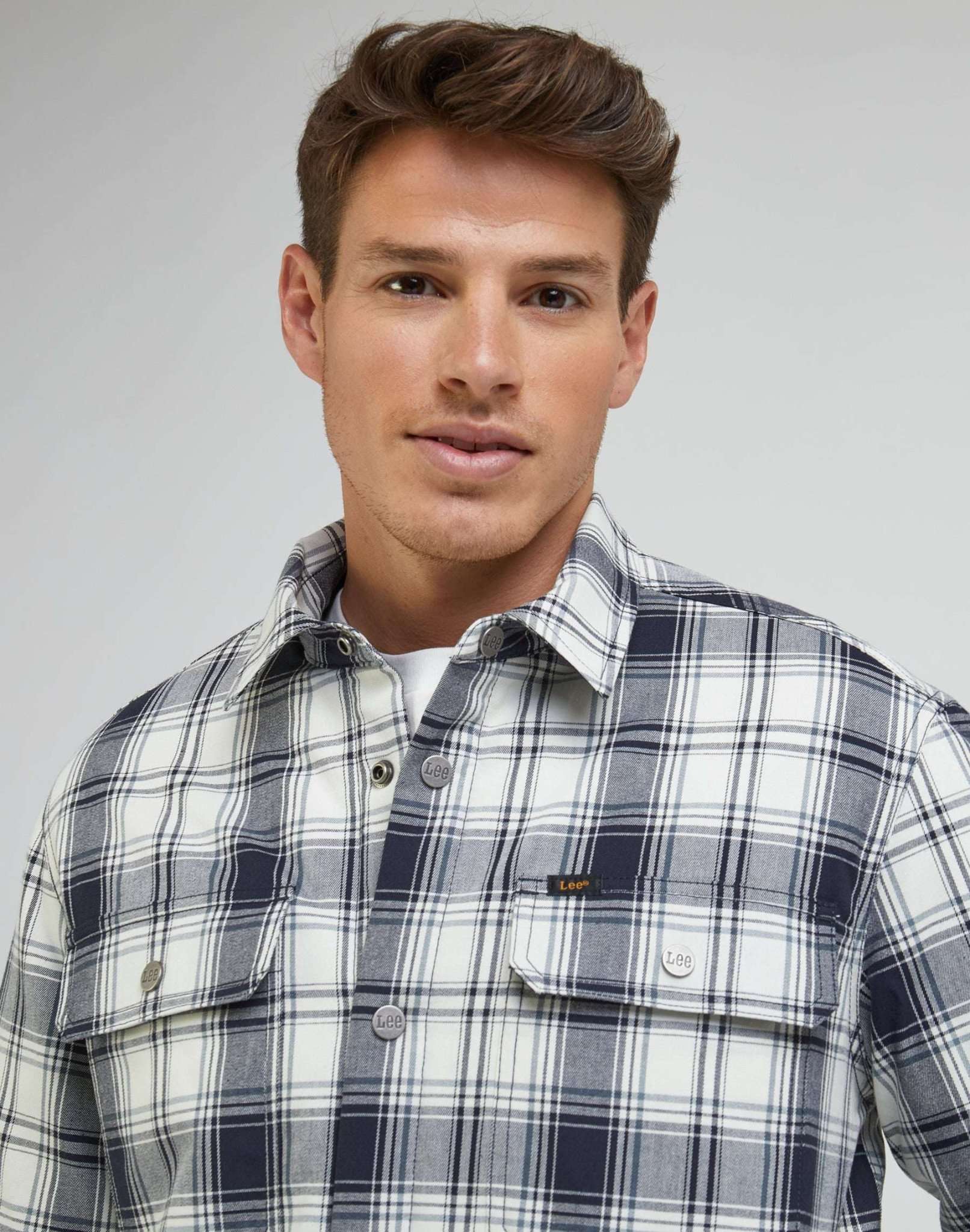 Workwear overshirt in ecru shirts Lee