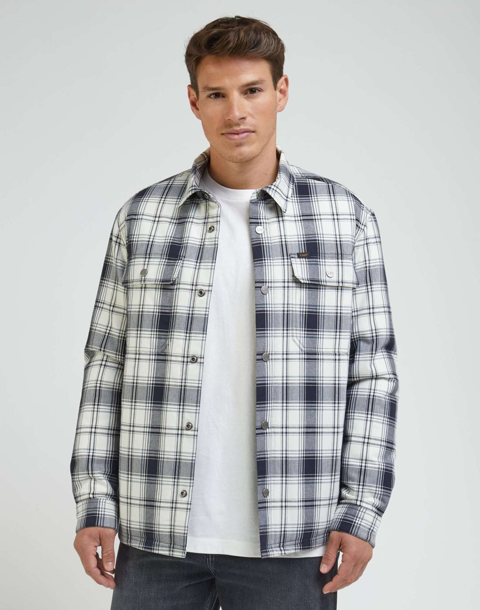 Workwear overshirt in ecru shirts Lee