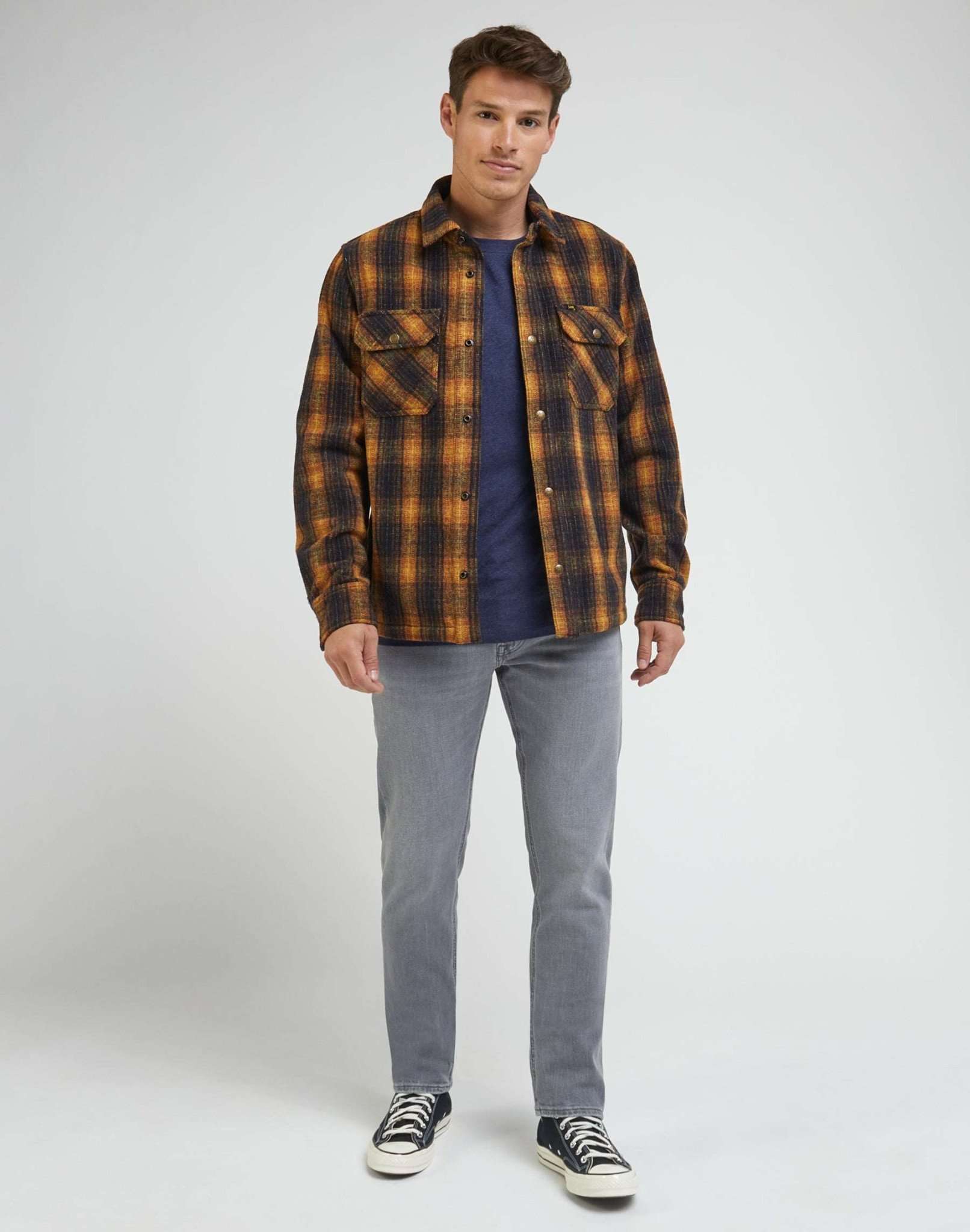 101 Overshirt in Sky Captain Shirts Lee