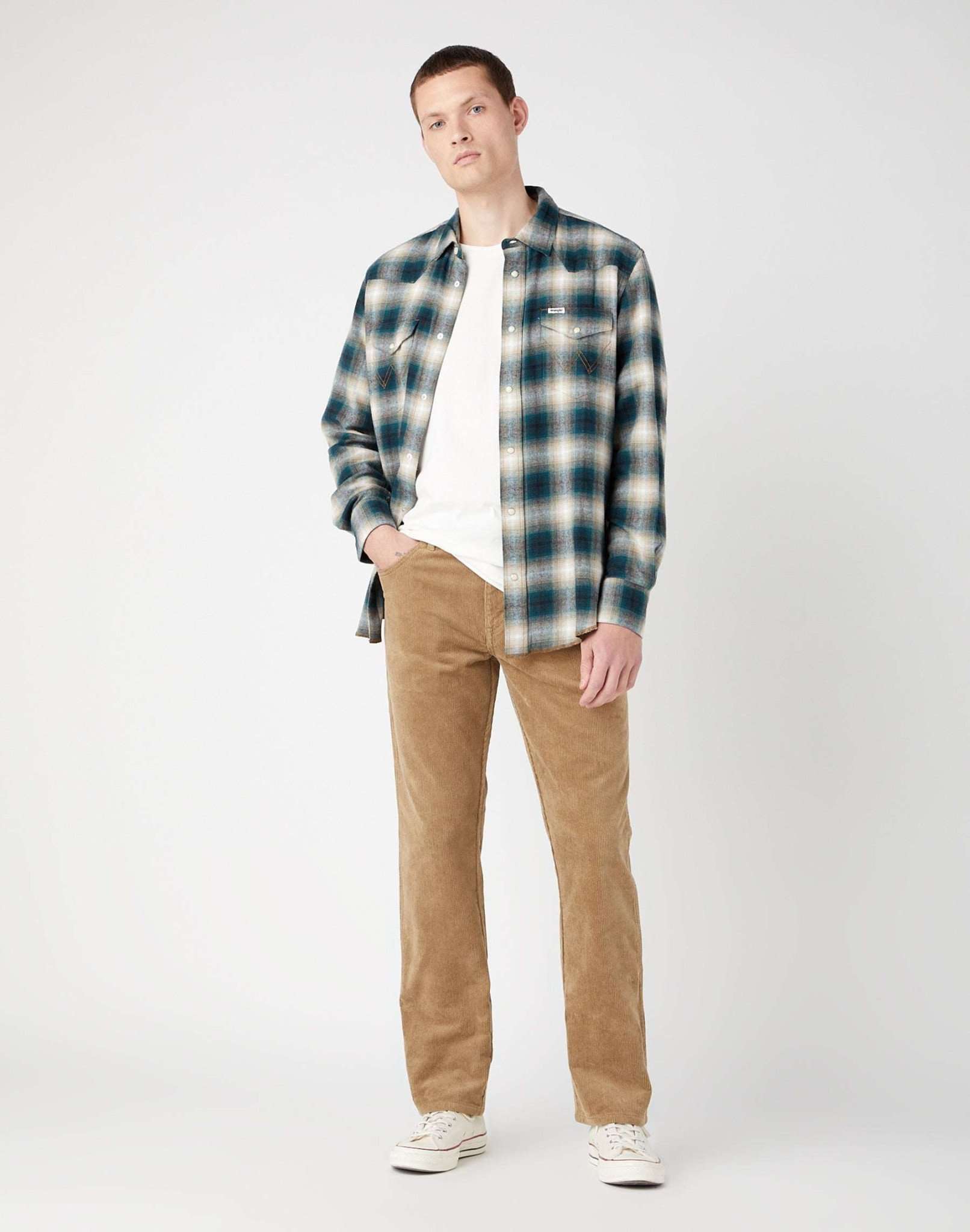 Texas Corduroy in Lead Grey Pants Wrangler