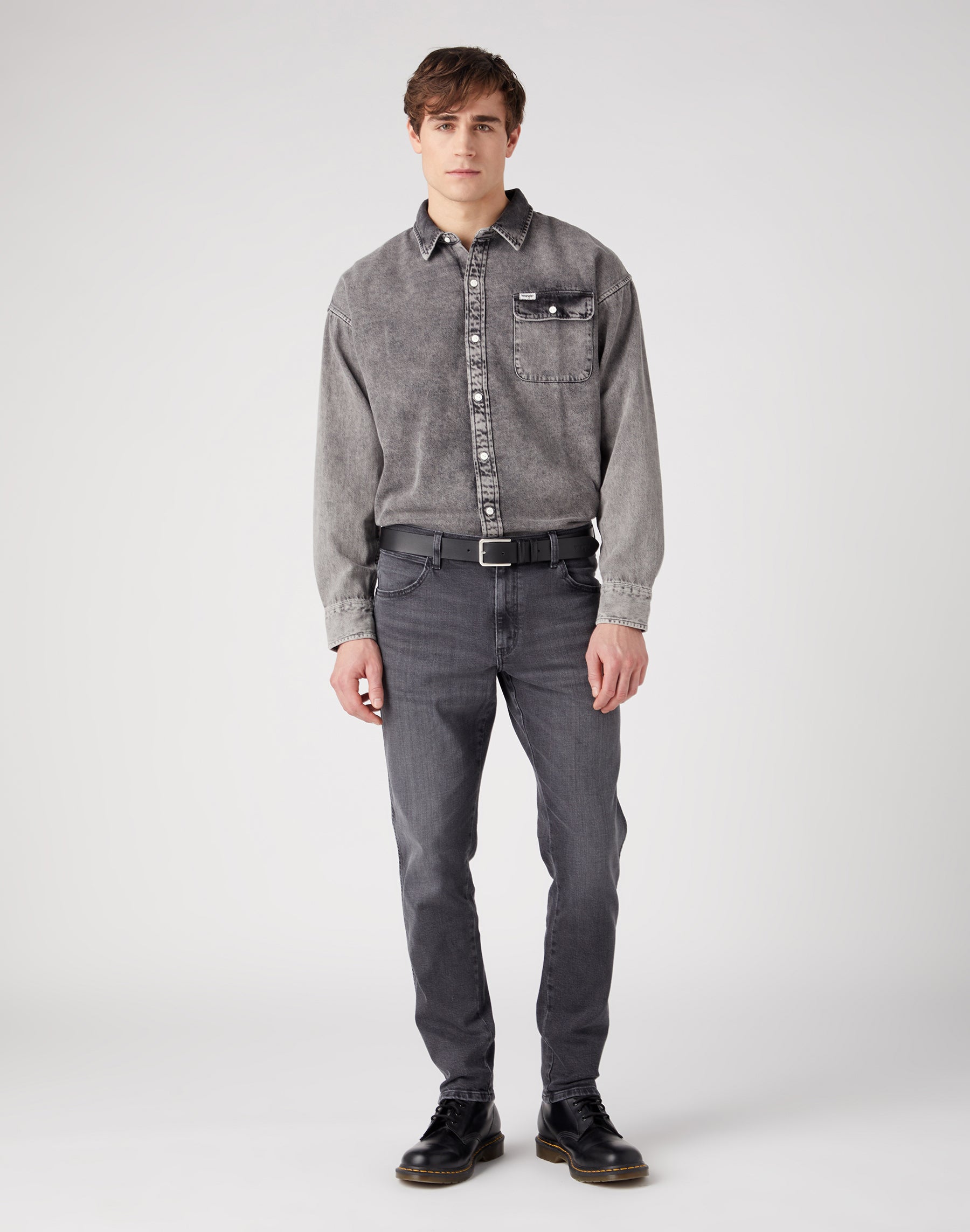 Slim Belt in Black Belt Wrangler