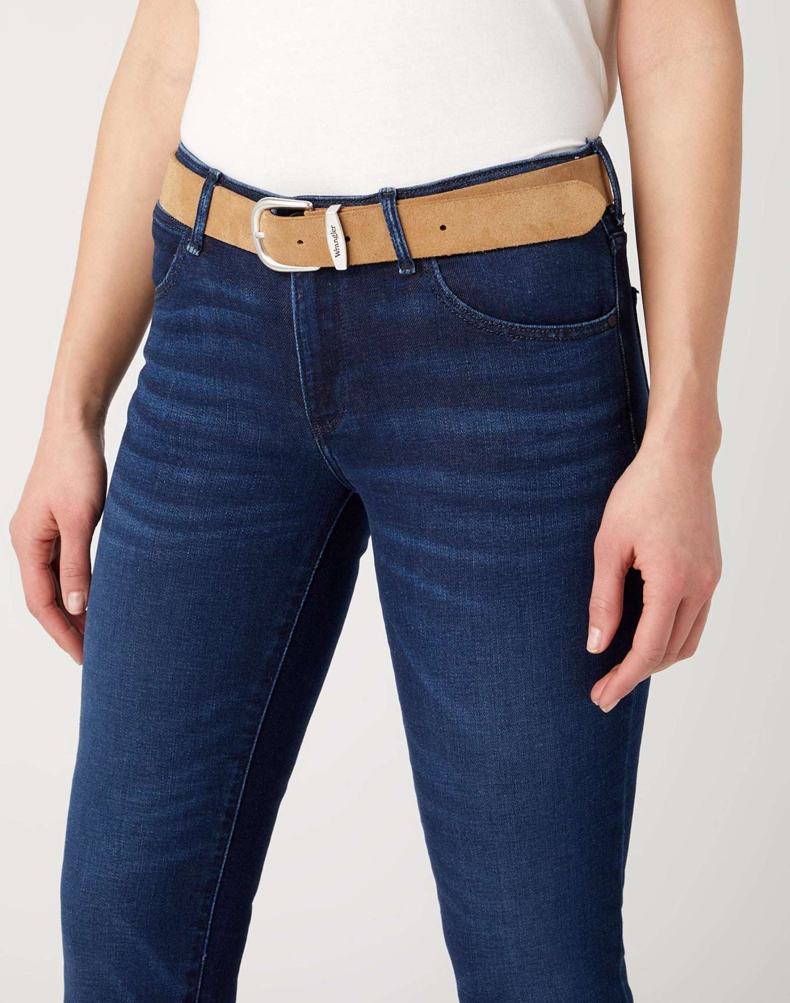 Easy Belt in Brown Suede Belt Wrangler