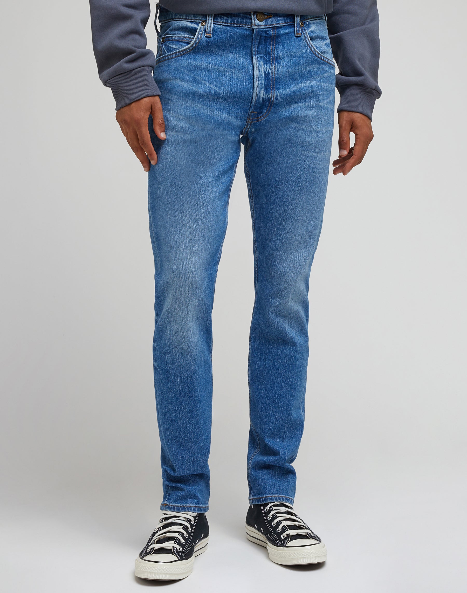 Rider in indigo vintage jeans Lee