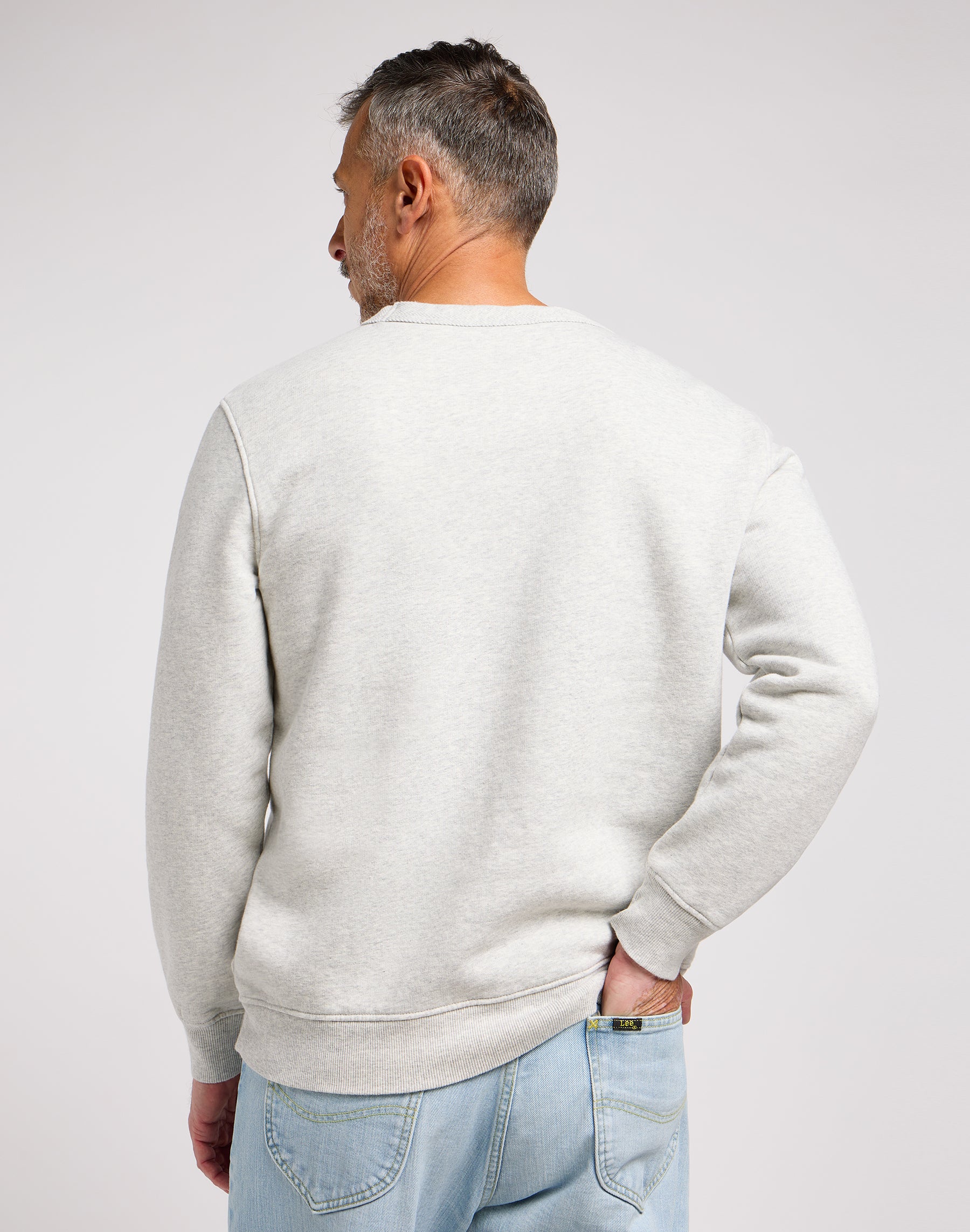 101 Rider Sweater in Sharp Grey Mele Sweatshirts Lee