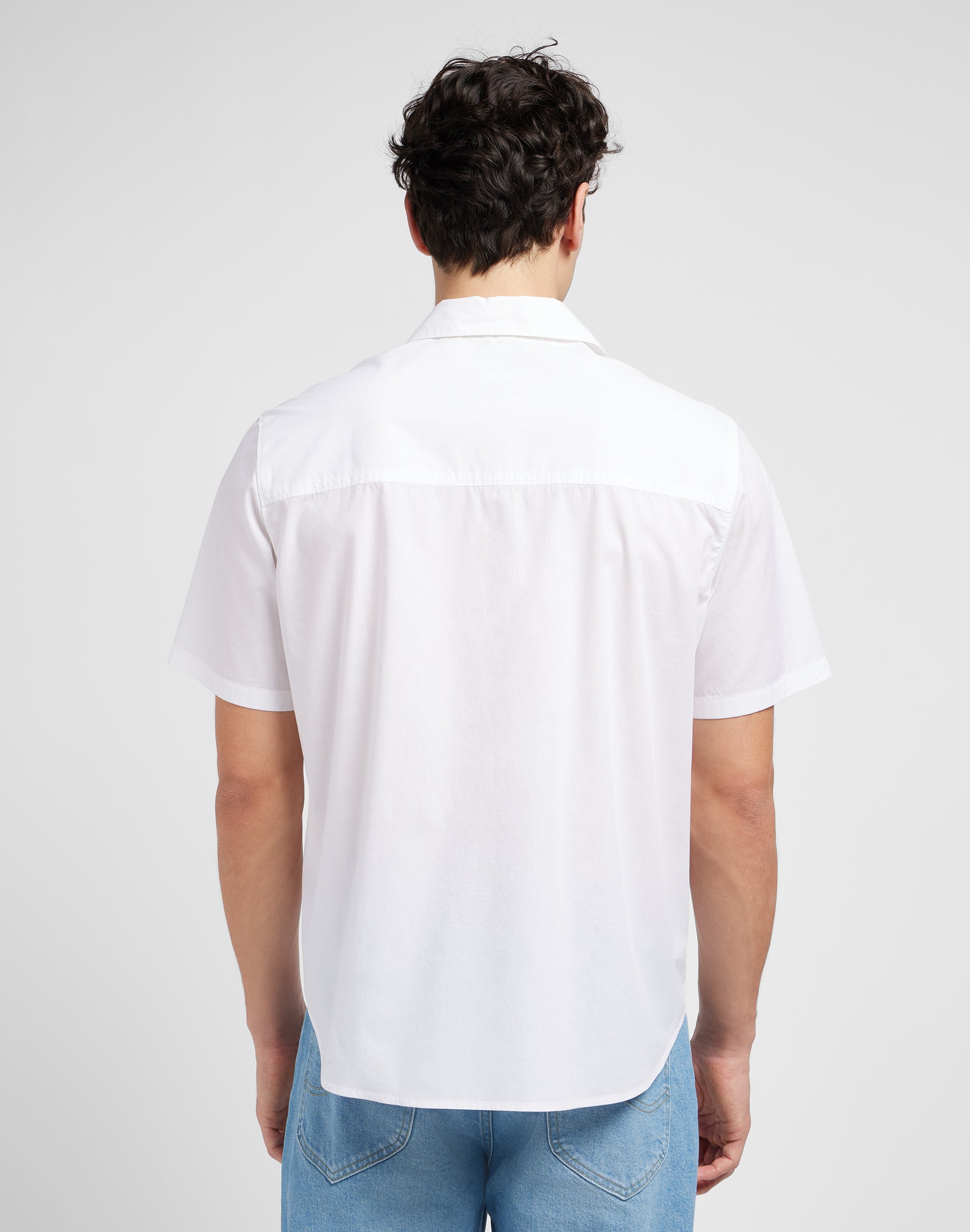 Patch Shirt in Bright White Shirts Lee