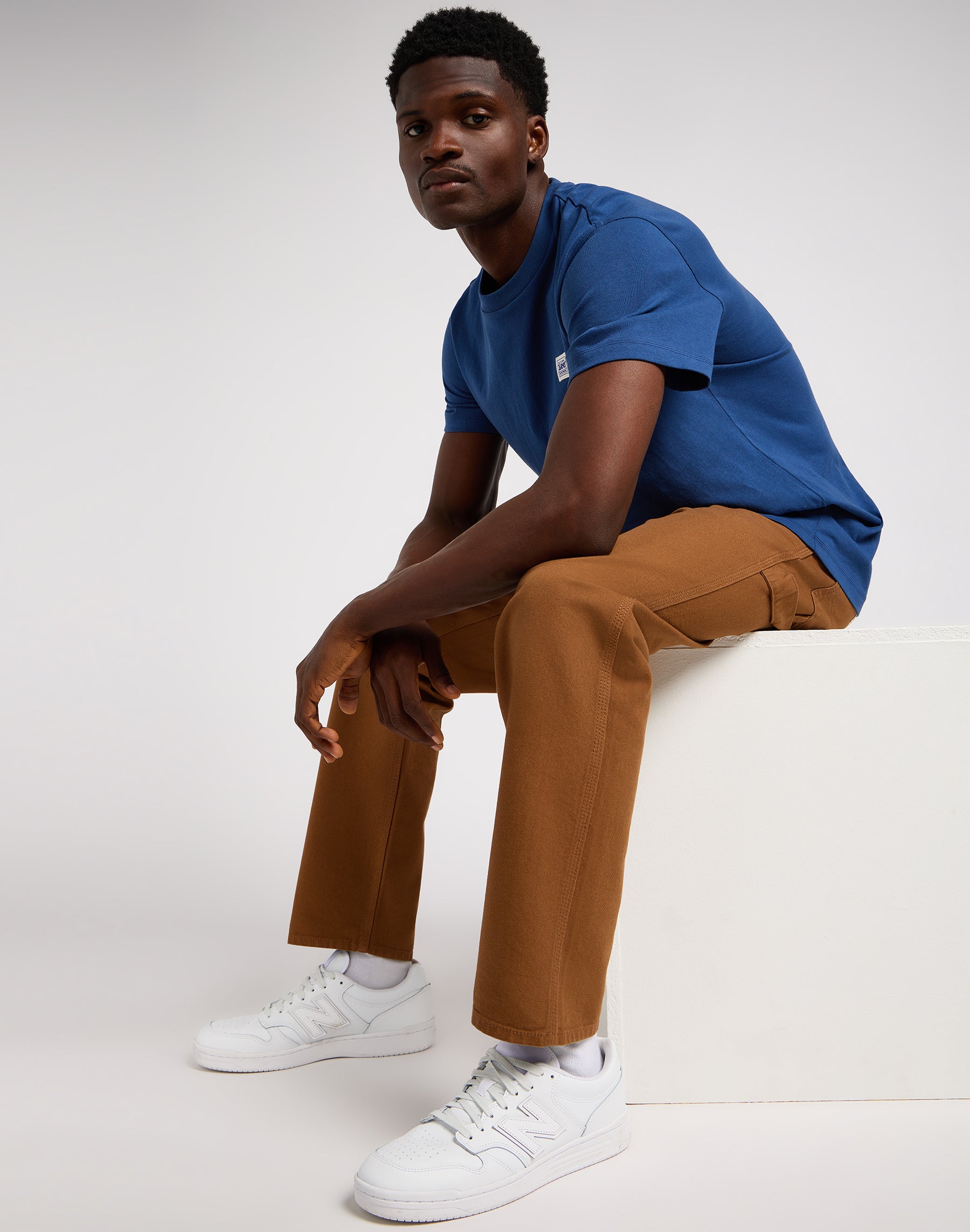 Carpenter in Acorn pants Lee