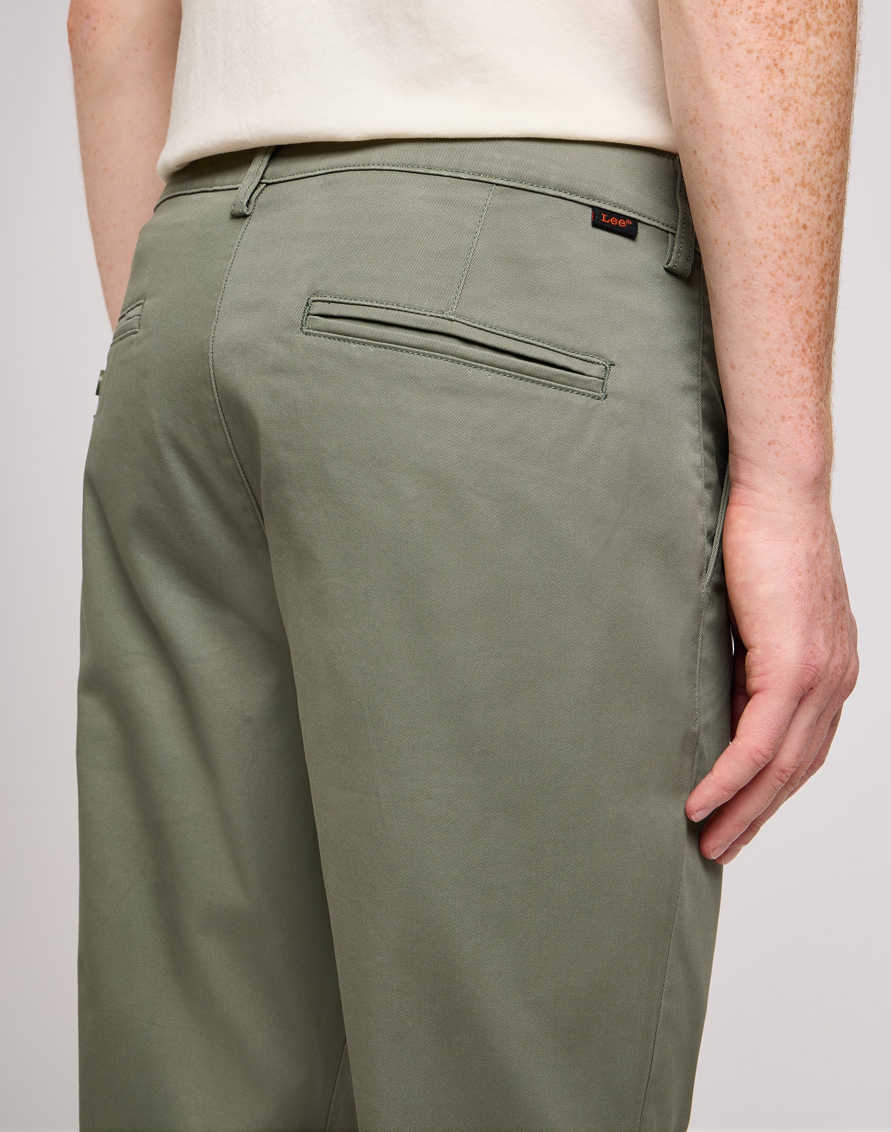 Slim Chino in Olive Grove Pants Lee