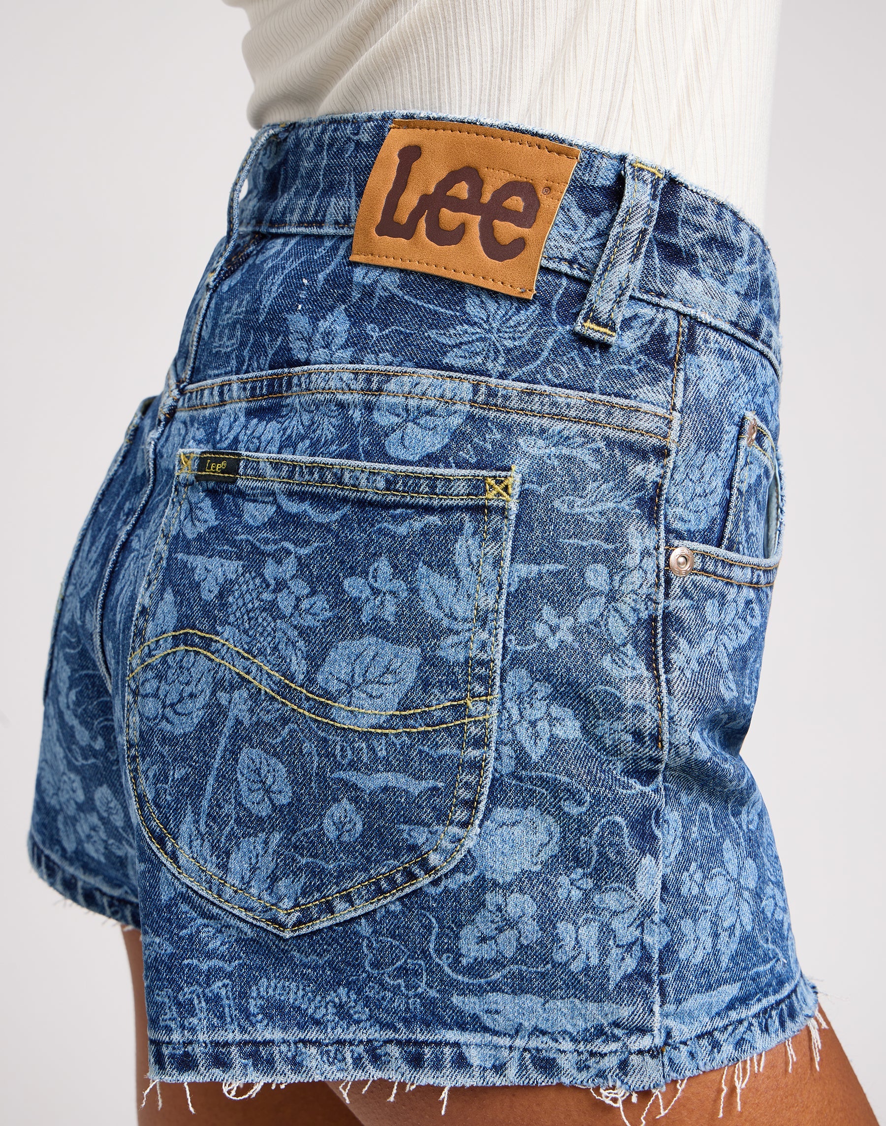 Rider Short 3 Inch in Tropical Denim denim shorts Lee