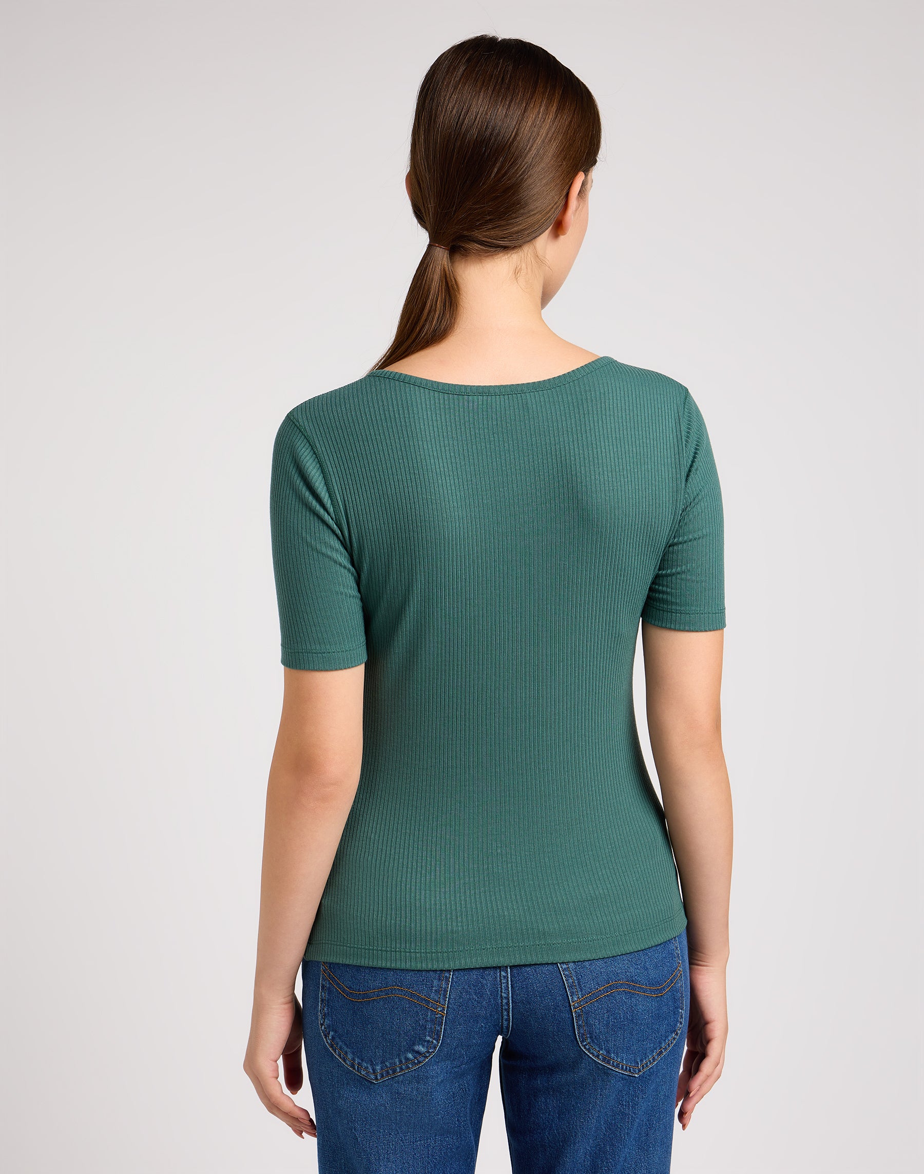 Shortsleeves Henley in Evergreen T-shirts Lee