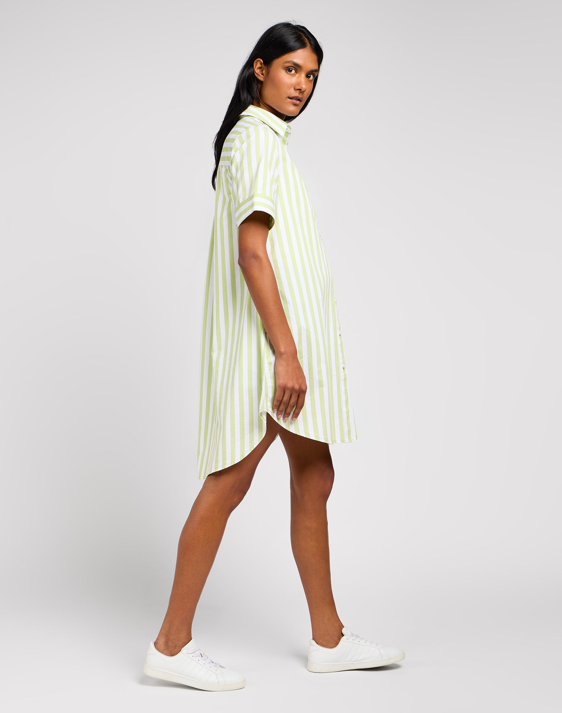 All Purpose A Line Dress in Matcha Dresses Lee