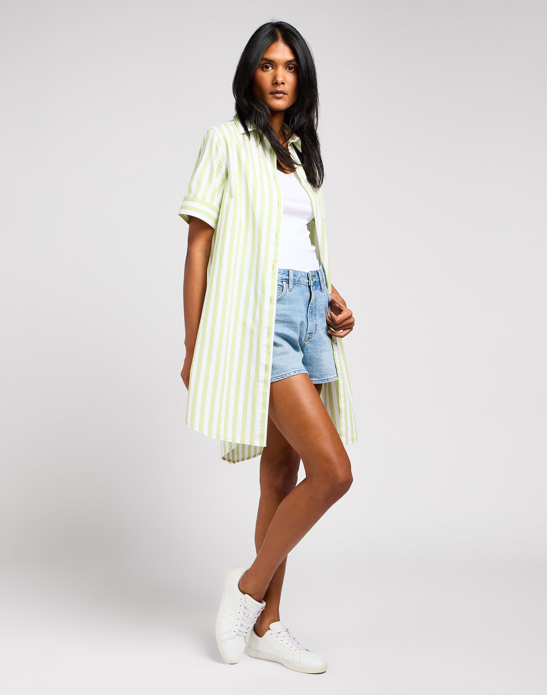 All Purpose A Line Dress in Matcha Dresses Lee