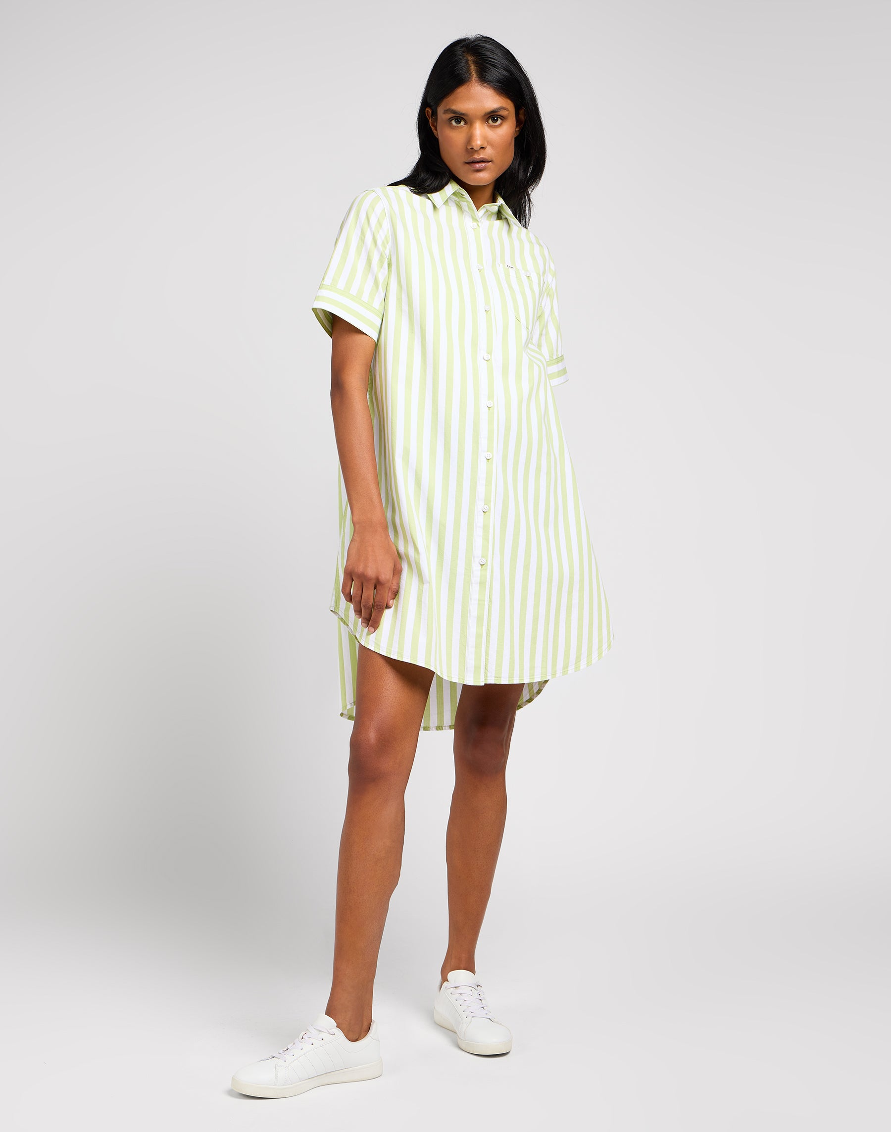 All Purpose A Line Dress in Matcha Dresses Lee