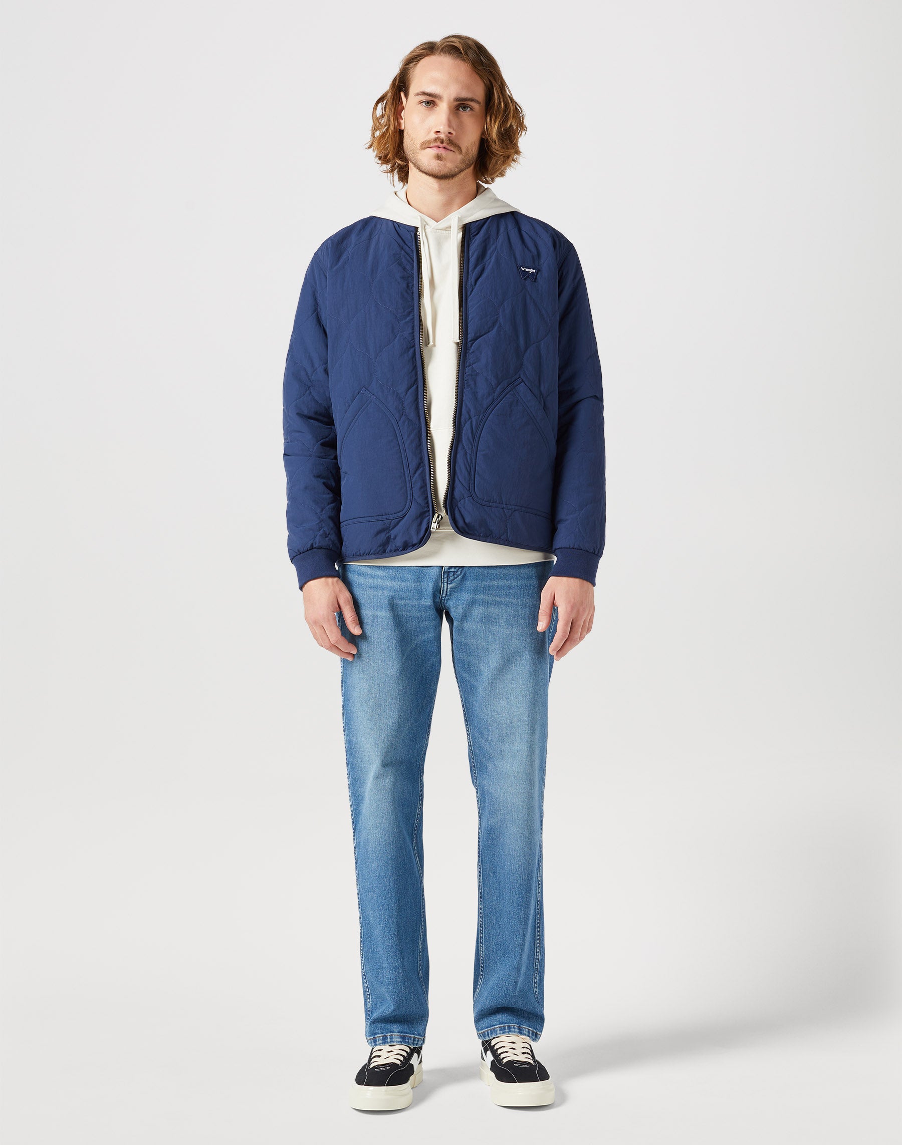 Puffer Jacket in Black Iris Jackets Wrangler