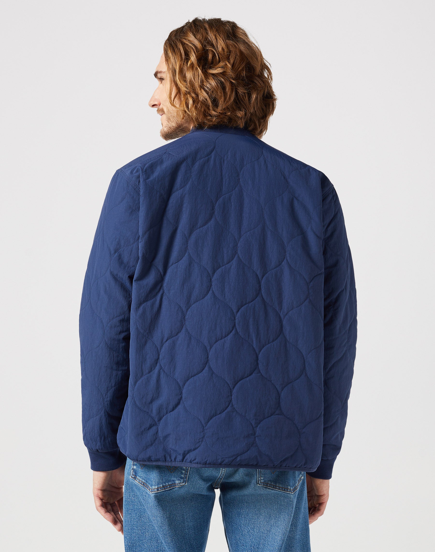 Puffer Jacket in Black Iris Jackets Wrangler