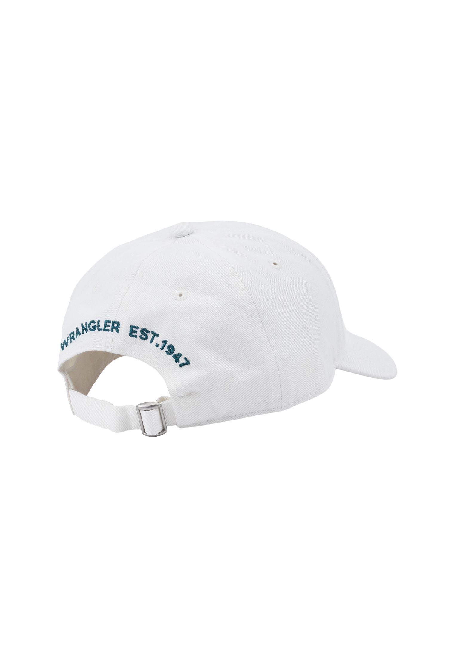 Washed Logo Cap in White Caps Wrangler