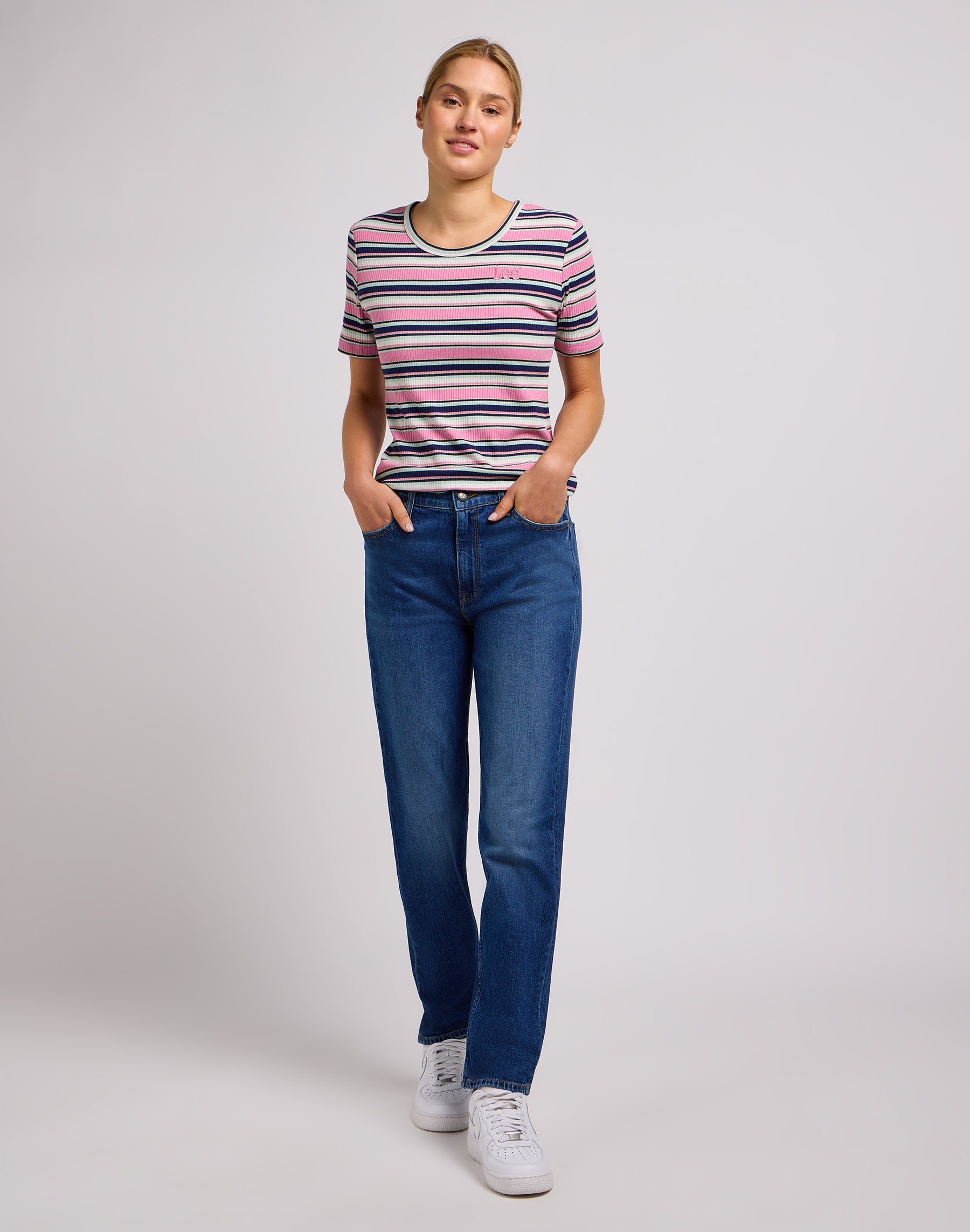 Carol in Little Mix Up Jeans Lee