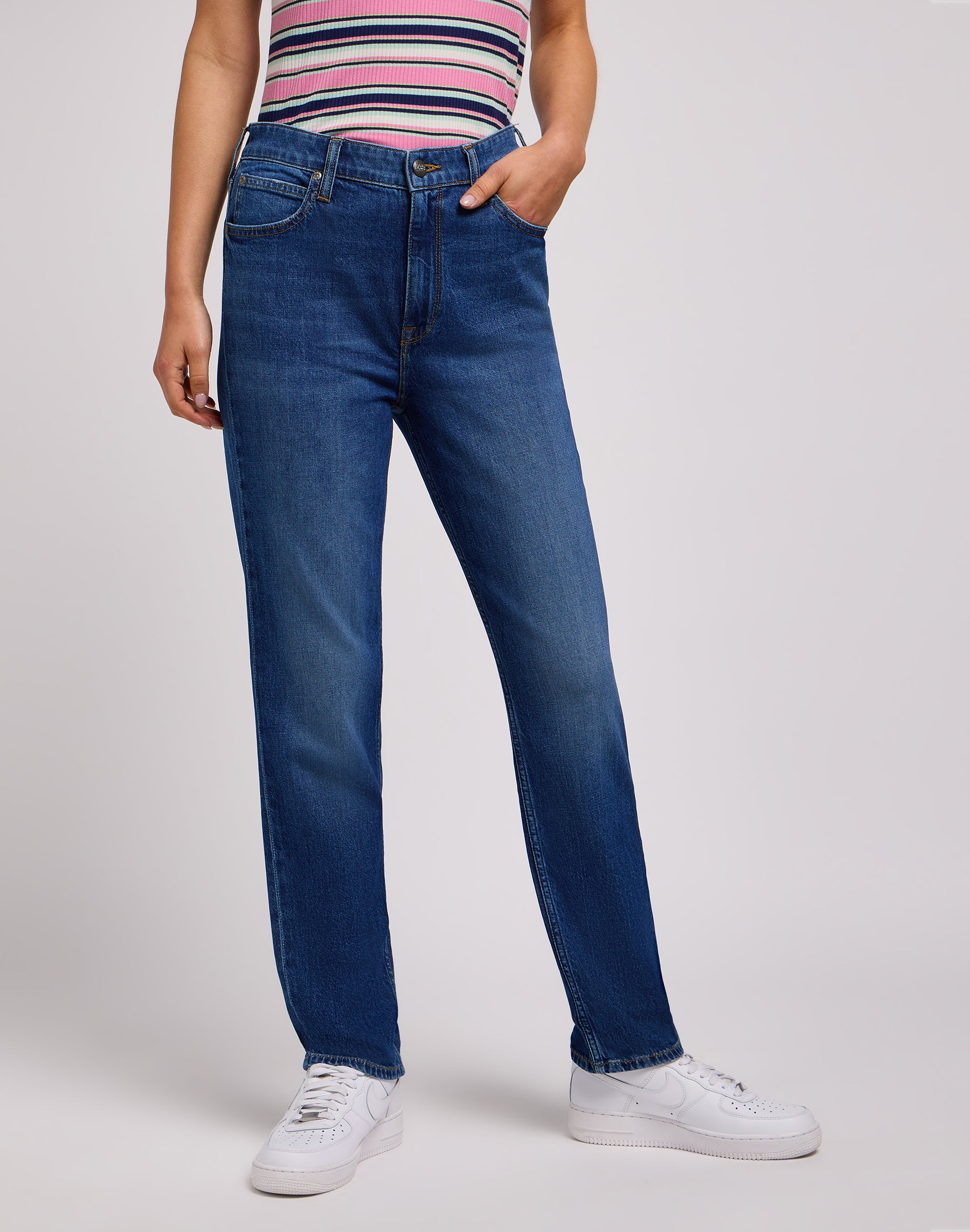 Carol in Little Mix Up Jeans Lee