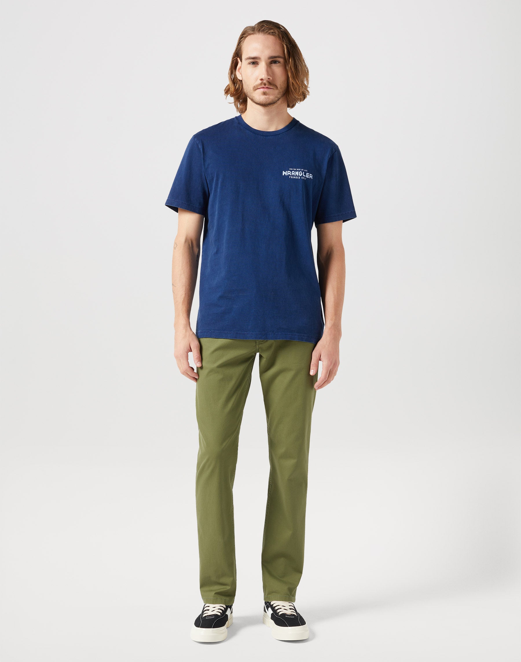Greensboro Low Stretch in Olive Pants Wrangler