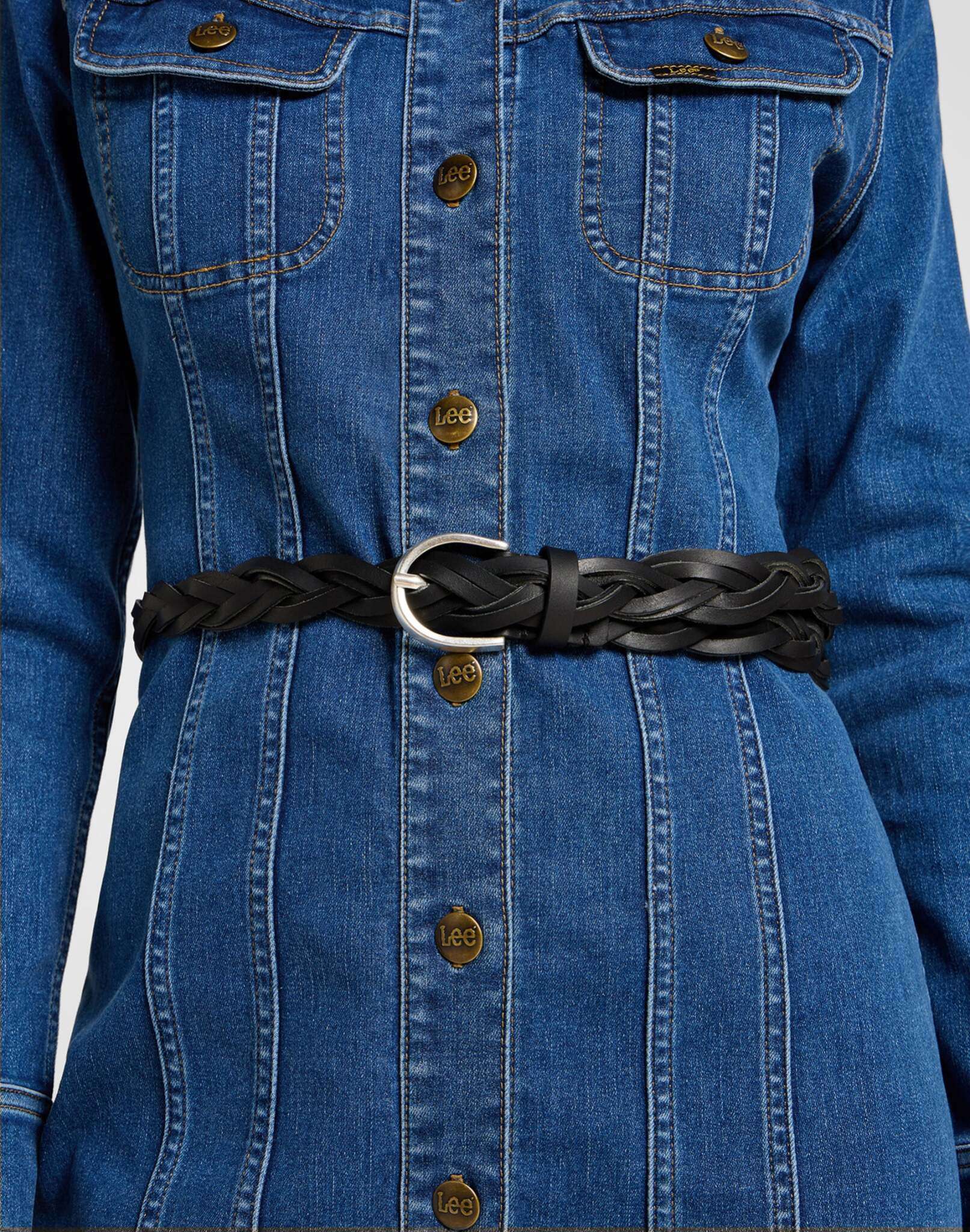 Braided Belt in Black Belt Lee