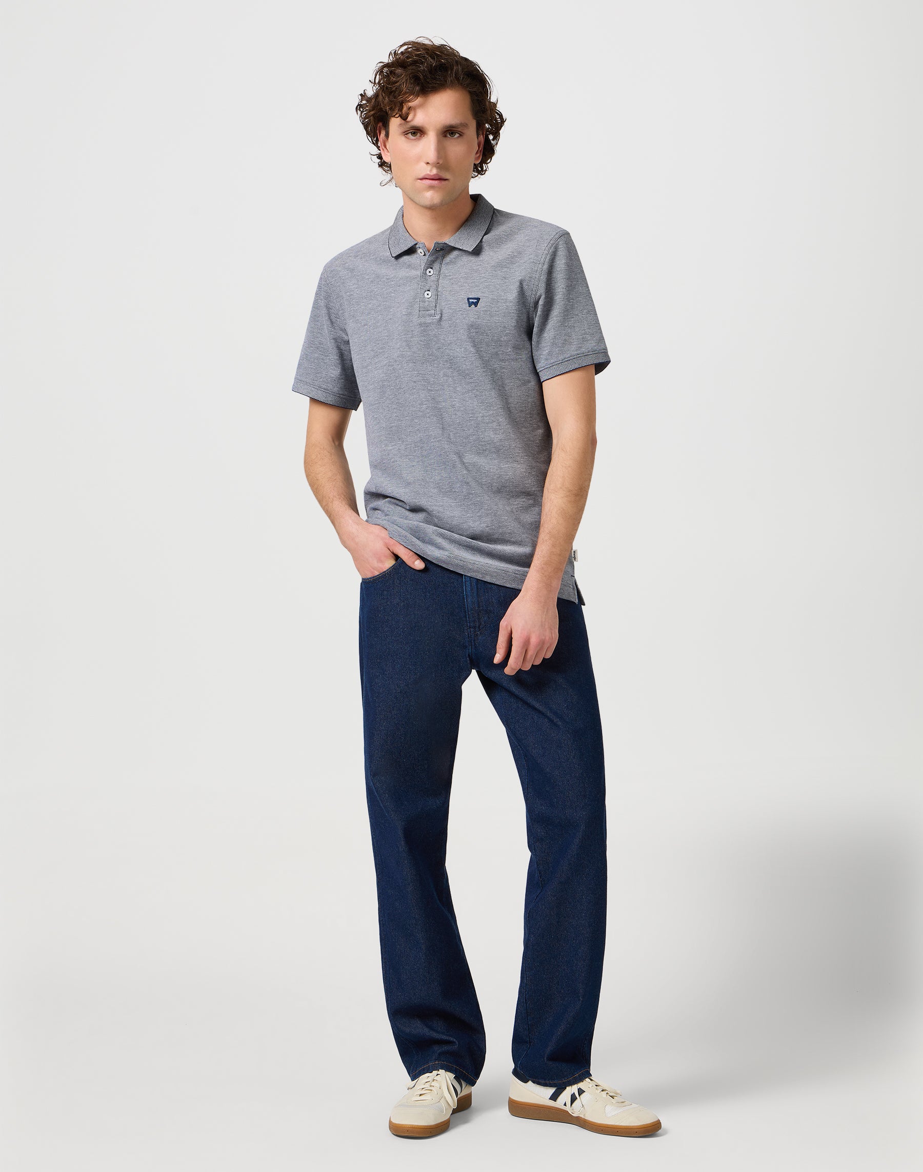 Polo Shirt in Navy T-Shirts Wrangler