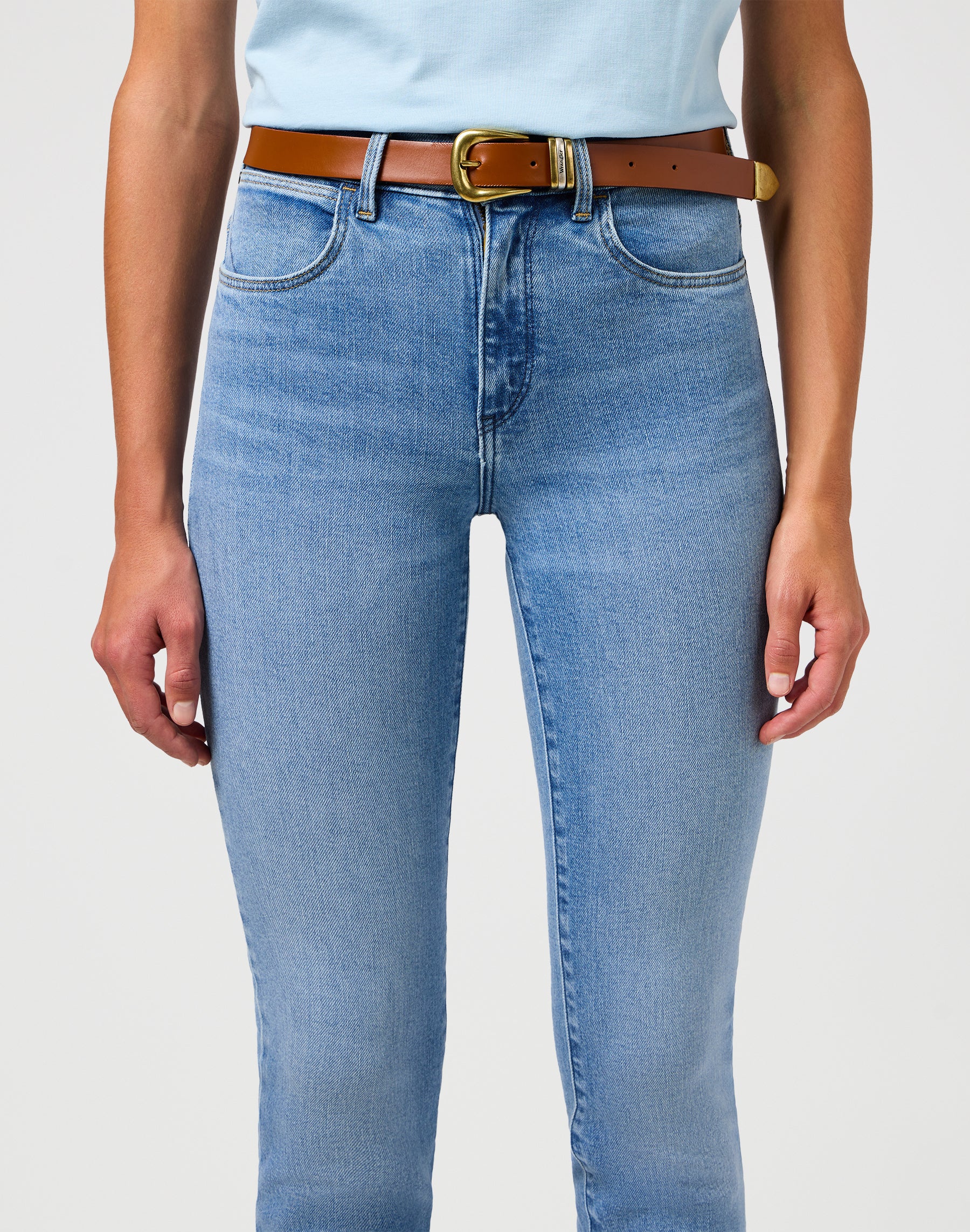 Triple Loop Belt in Cognac Wrangler belt
