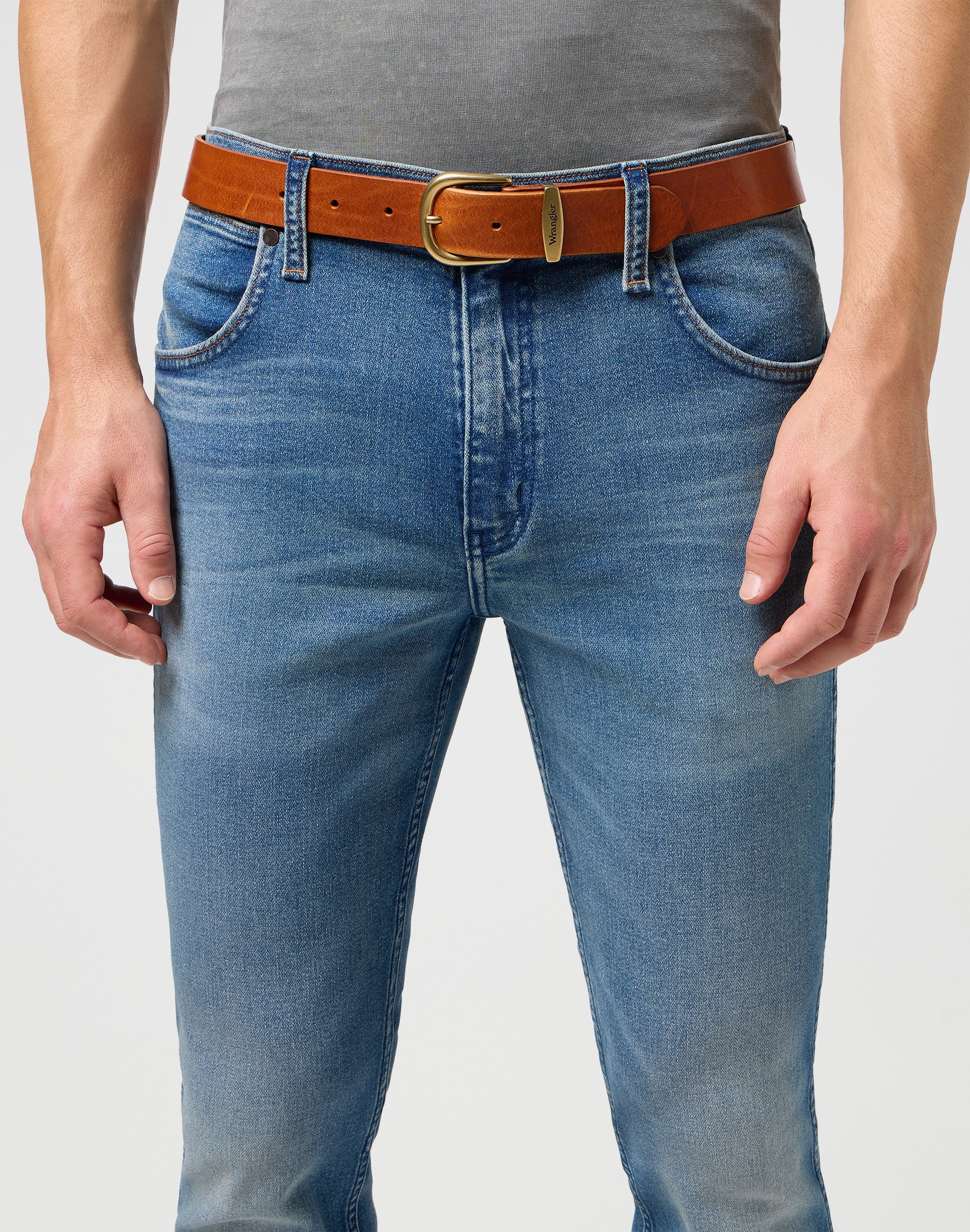 Easy Belt in Cognac Wrangler belt