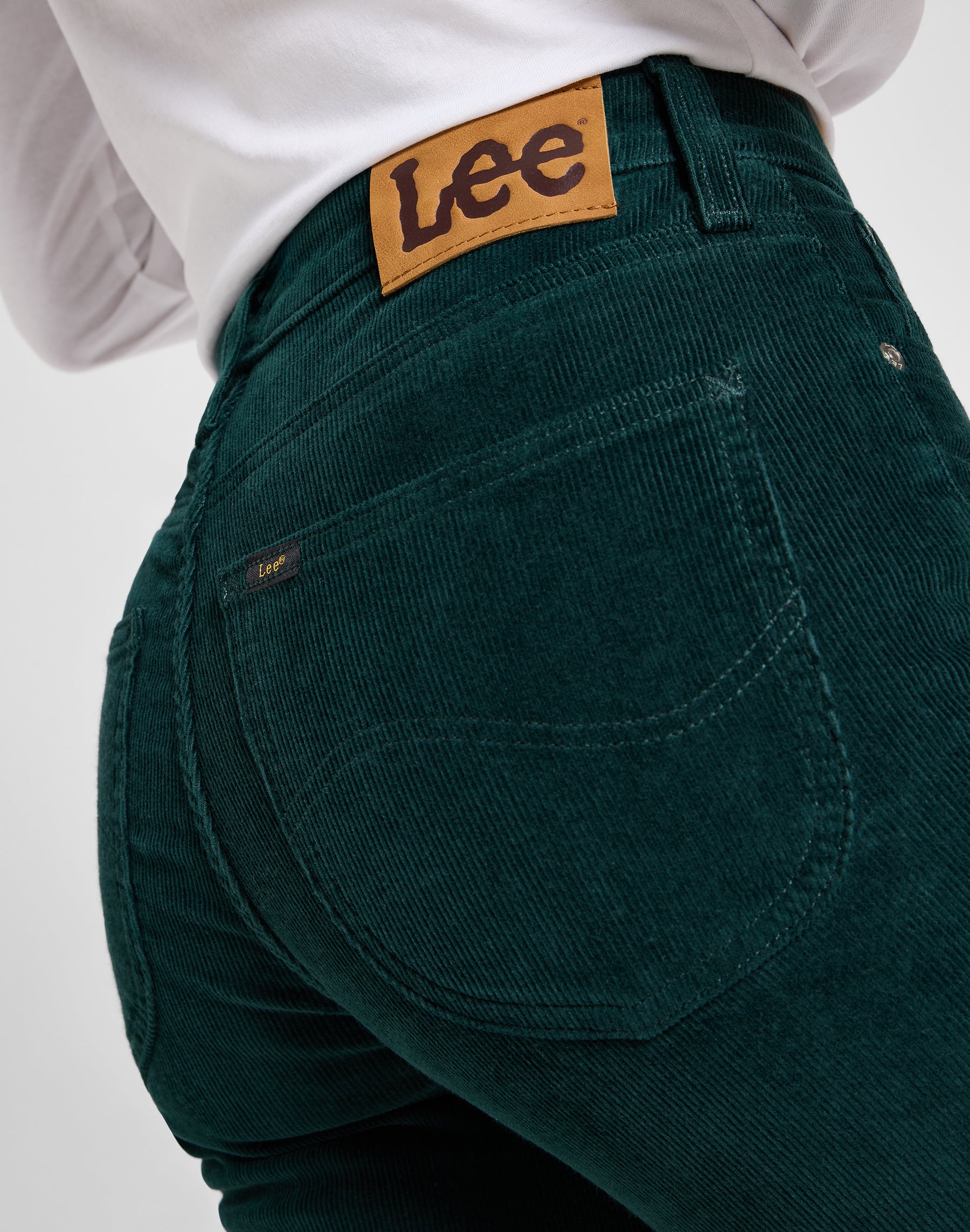 Carol in gunmetal pants Lee