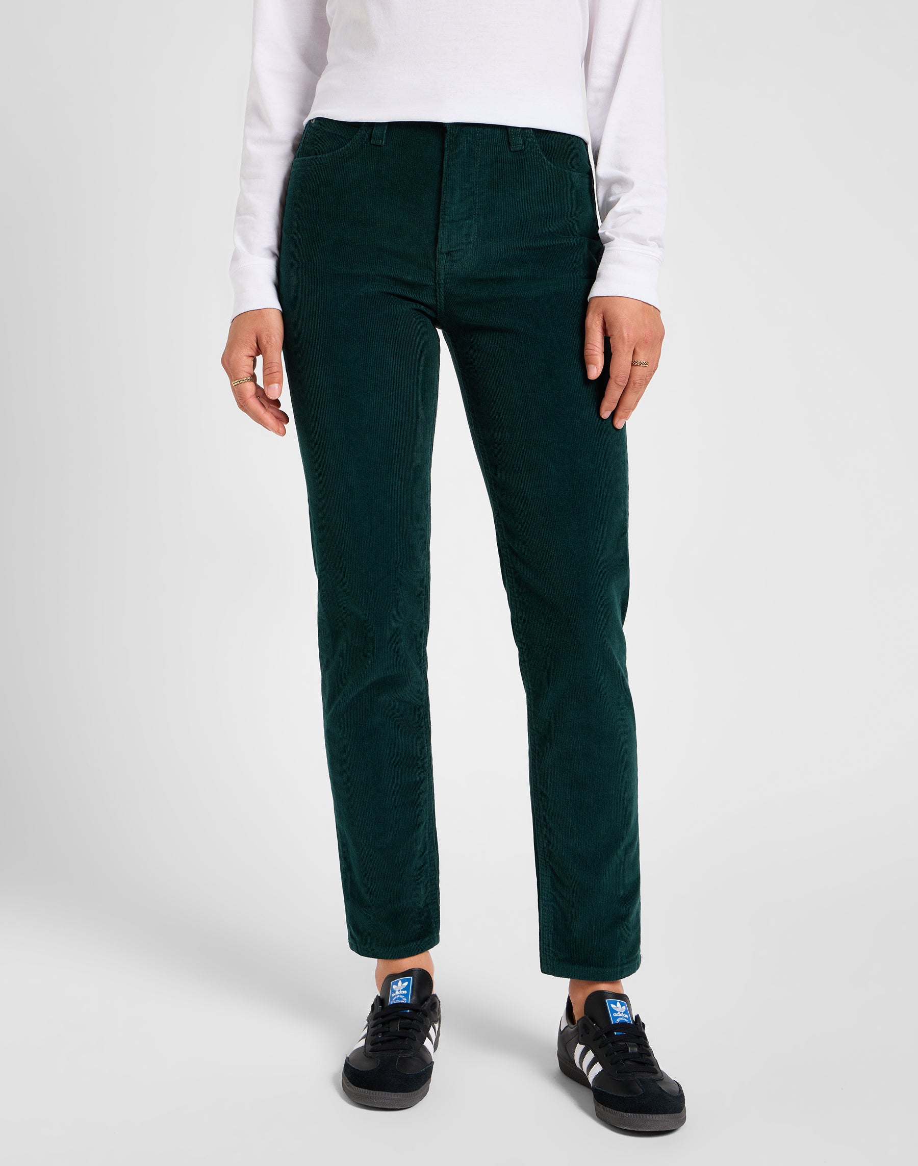 Carol in gunmetal pants Lee