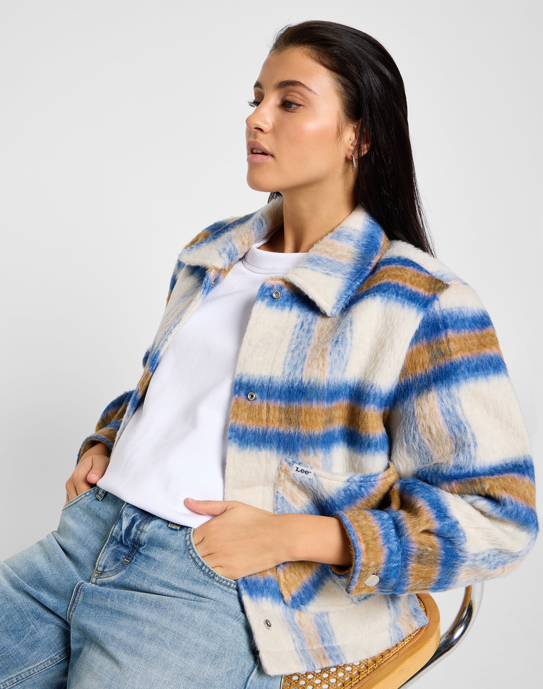 Cropped Wool Jacket in Midcentury Jackets Lee