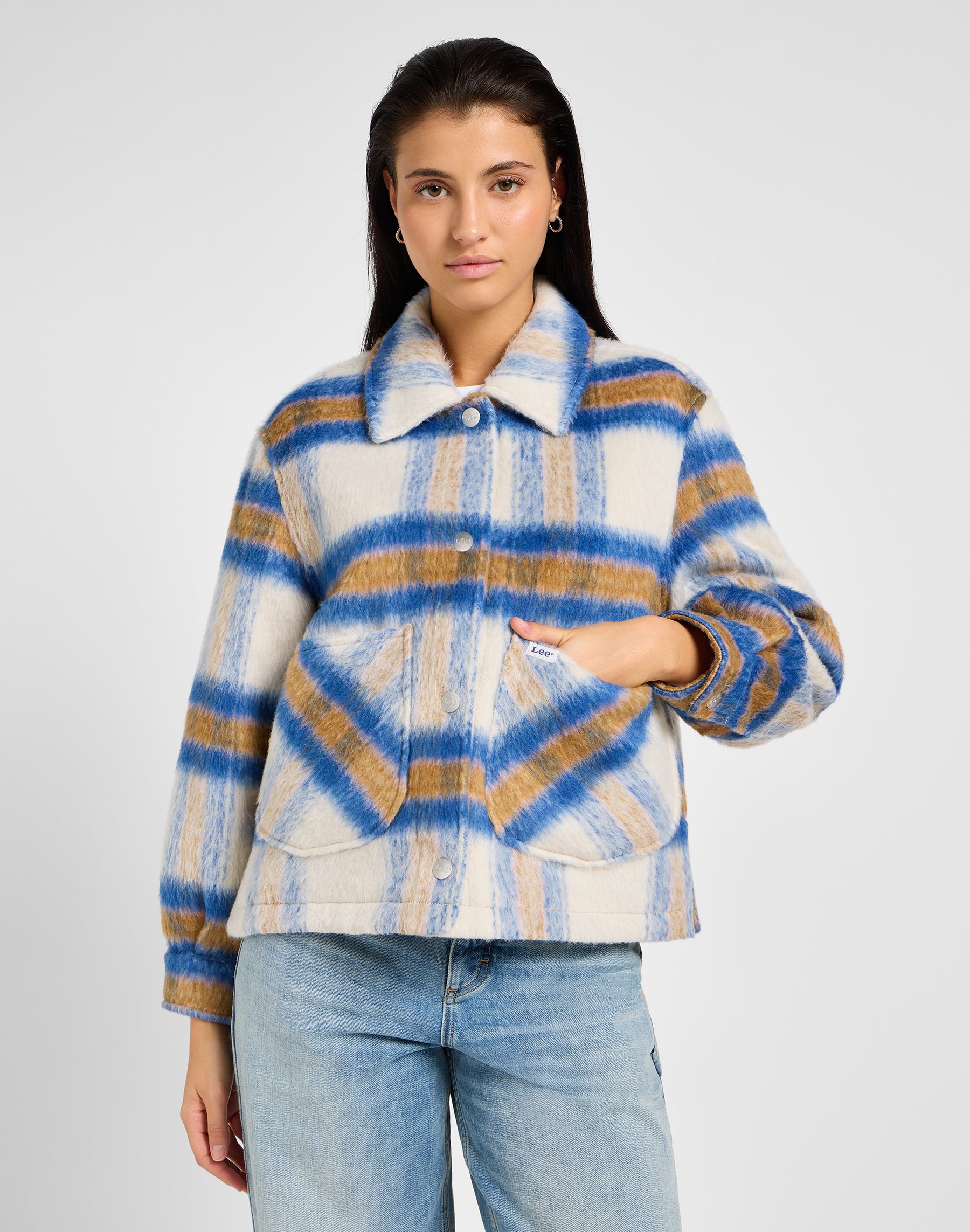 Cropped Wool Jacket in Midcentury Jackets Lee