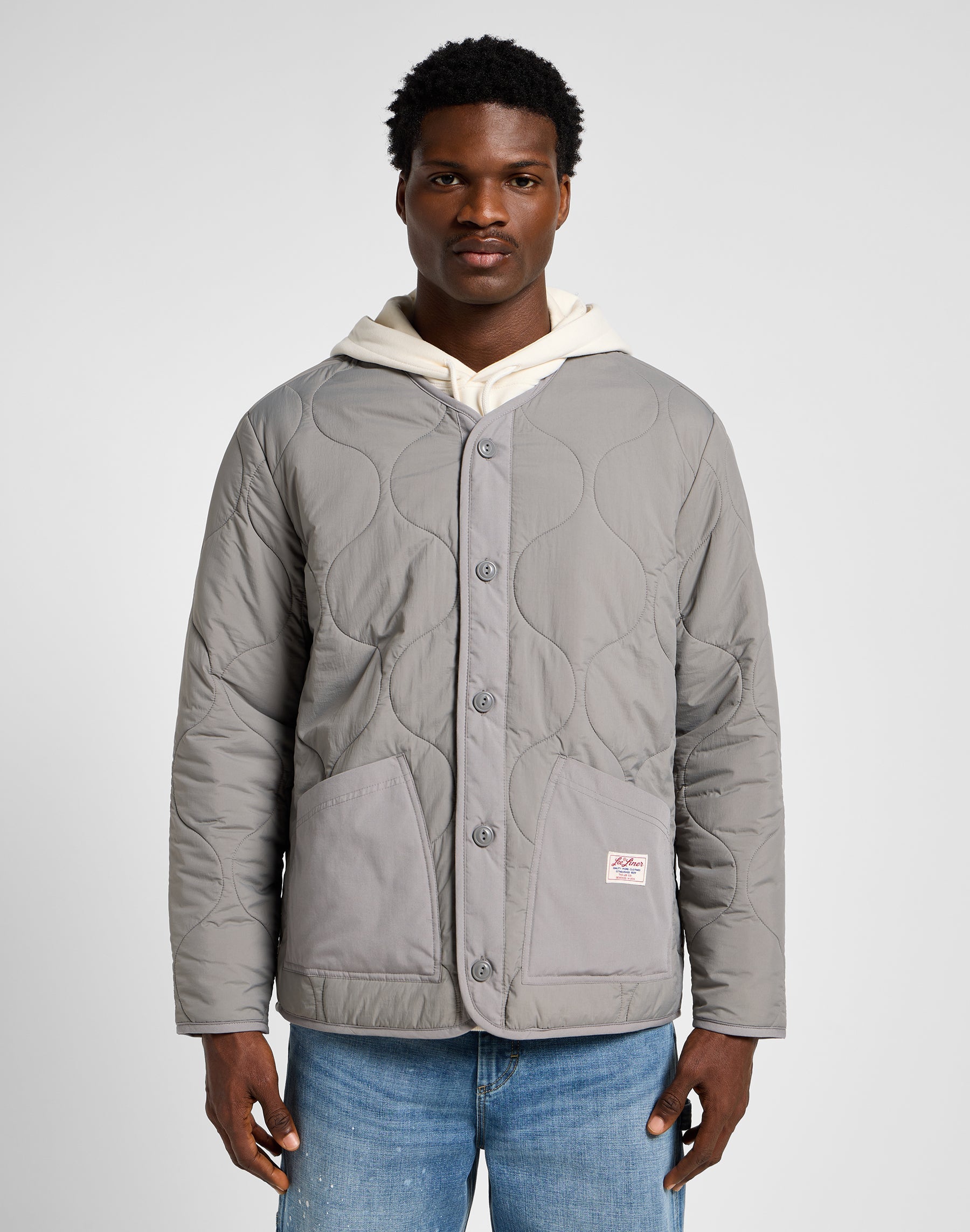 Quilted Liner Jacket in Hd Lee Gray Jackets Lee