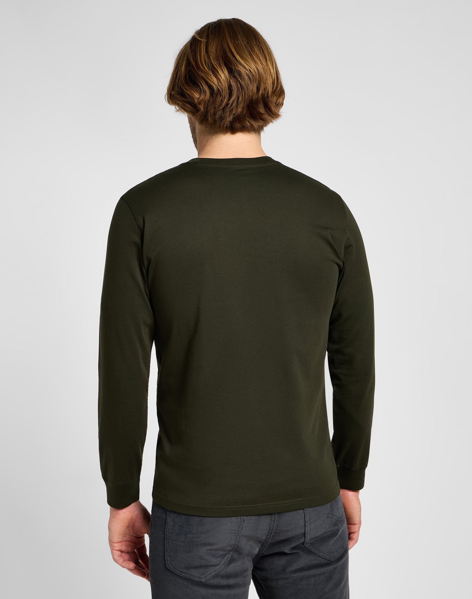 Longsleeves Med Woblly Lee in Olive Night Sweatshirts Lee