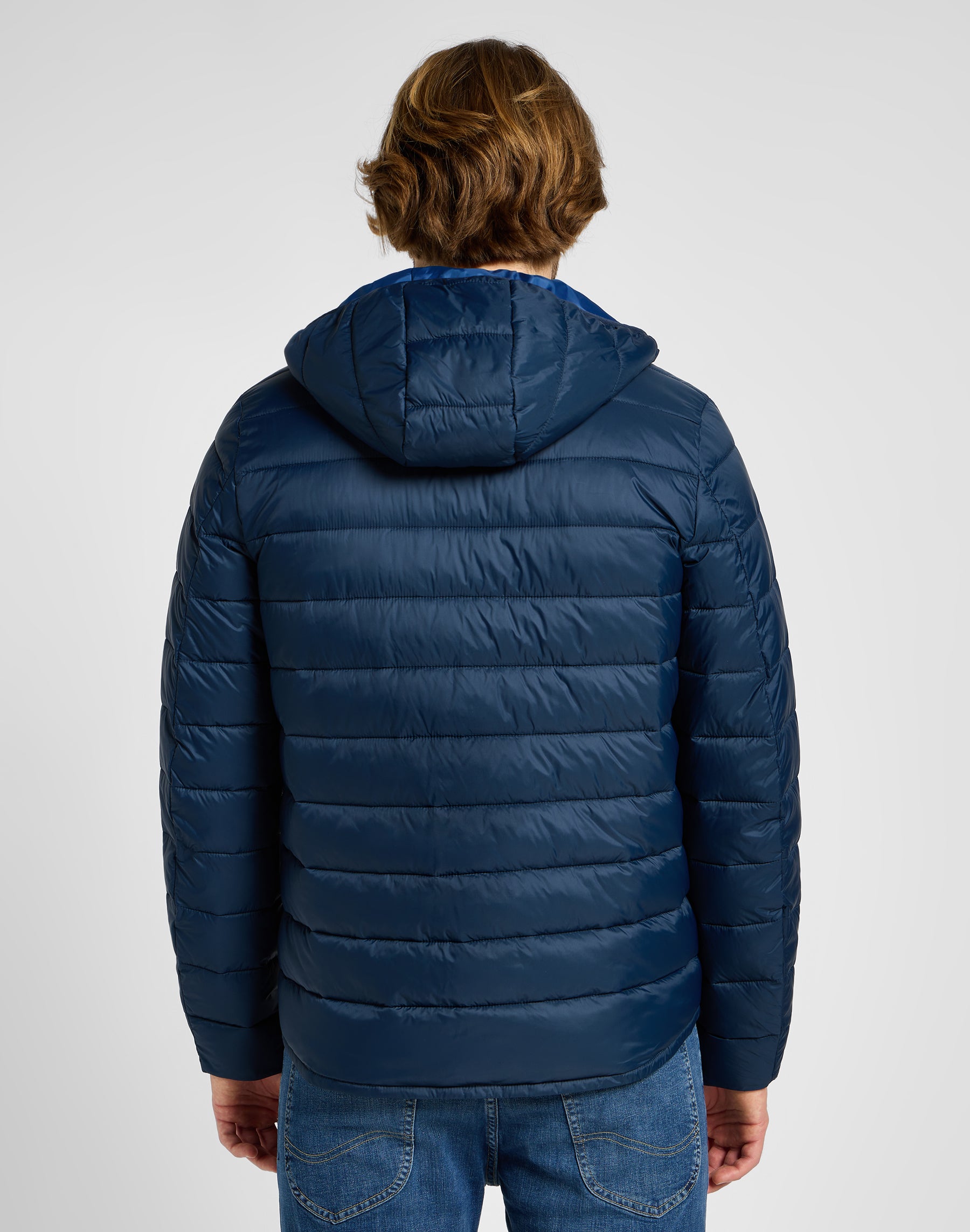 Light Puffer Jacket in Rivet Navy Jackets Lee