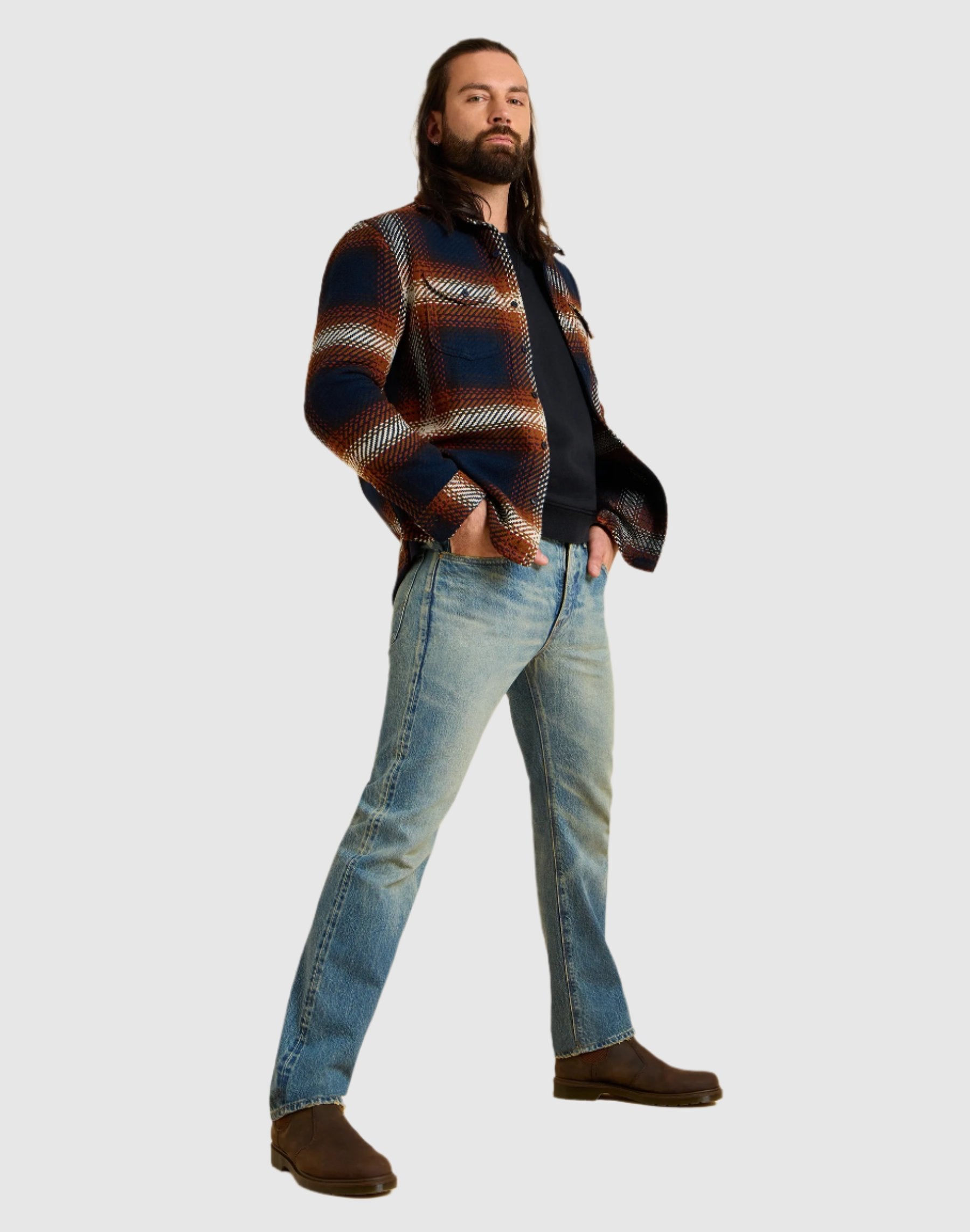 101 Worker Shirt in Navy Shirts Lee