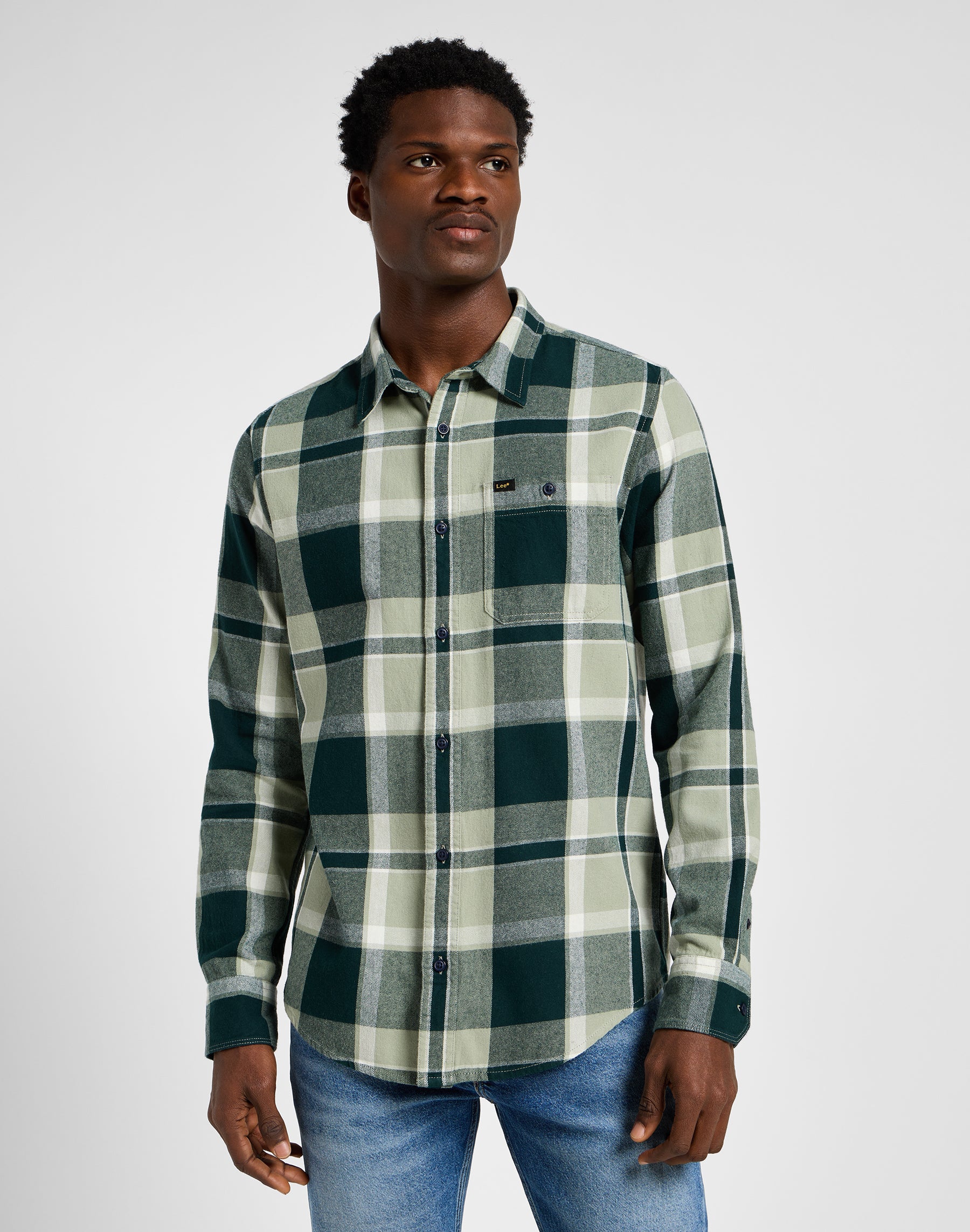 Leesure Shirt in Green Shirts Lee